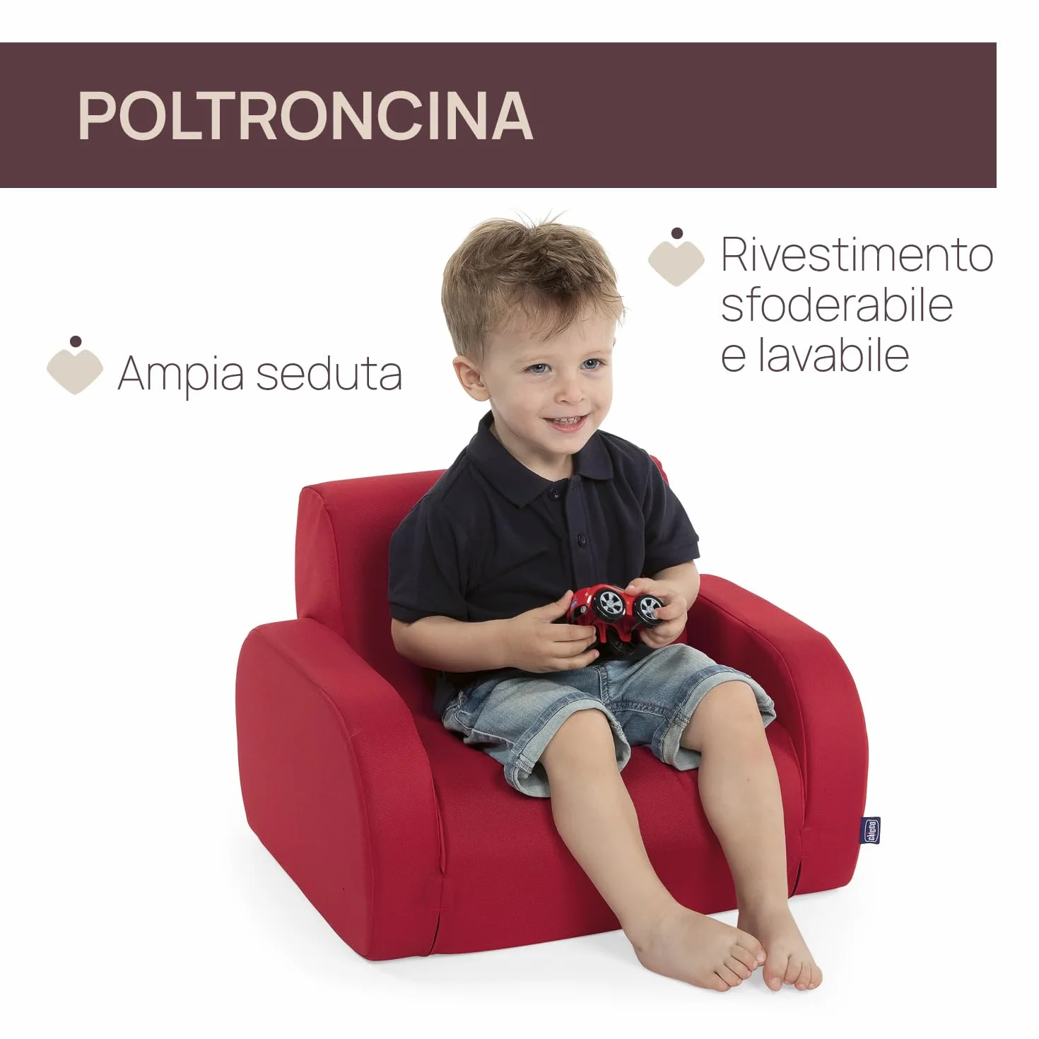 Chicco Silla Infantil Twist Convertible en Tumbona y Sofá, Silla Infantil con 3 Configuraciones, Cómoda y Ligera, se Convierte en 1 Gesto, para Niños de 12+ Meses