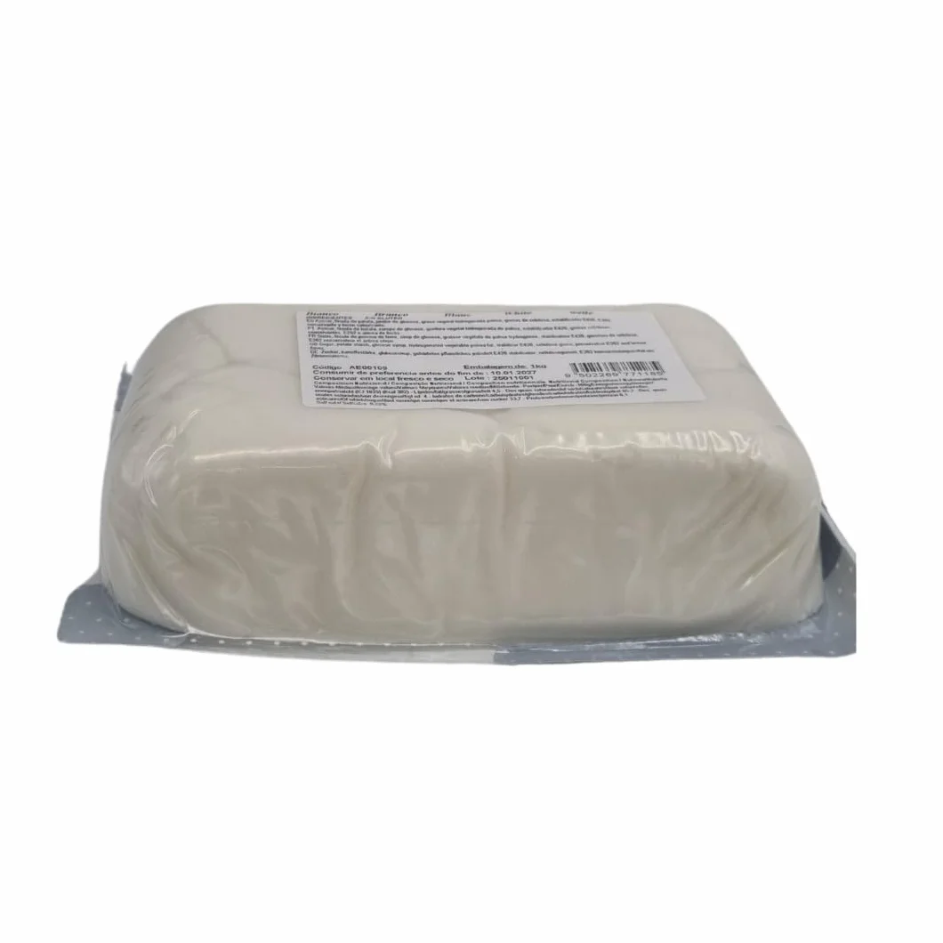Azucren Fondant 1 Kg Pasta de Azucar Blanco para Cubrir Tartas