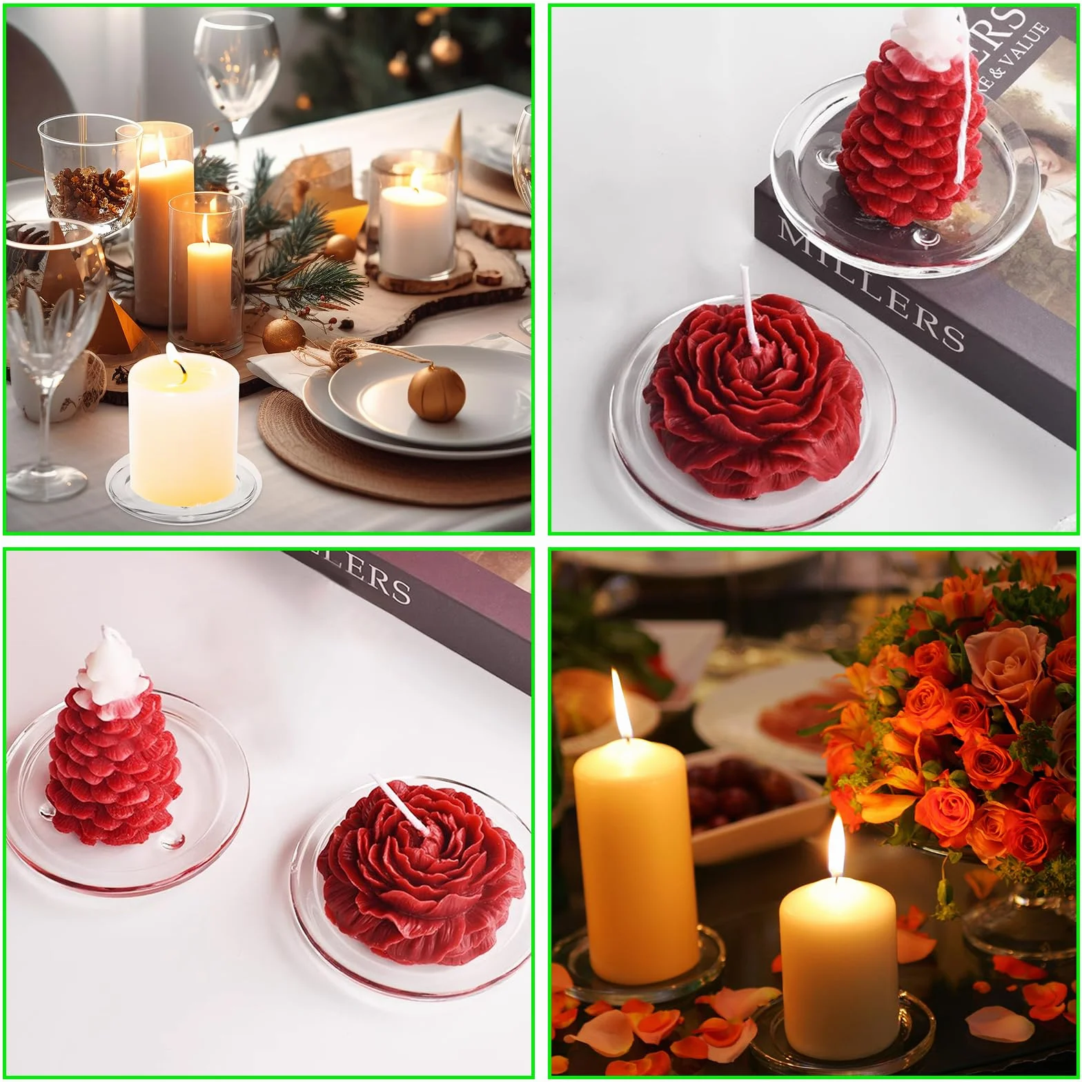 Platos para velas de cristal de 10 cm, posavasos redondos para velas, decoración hogar
