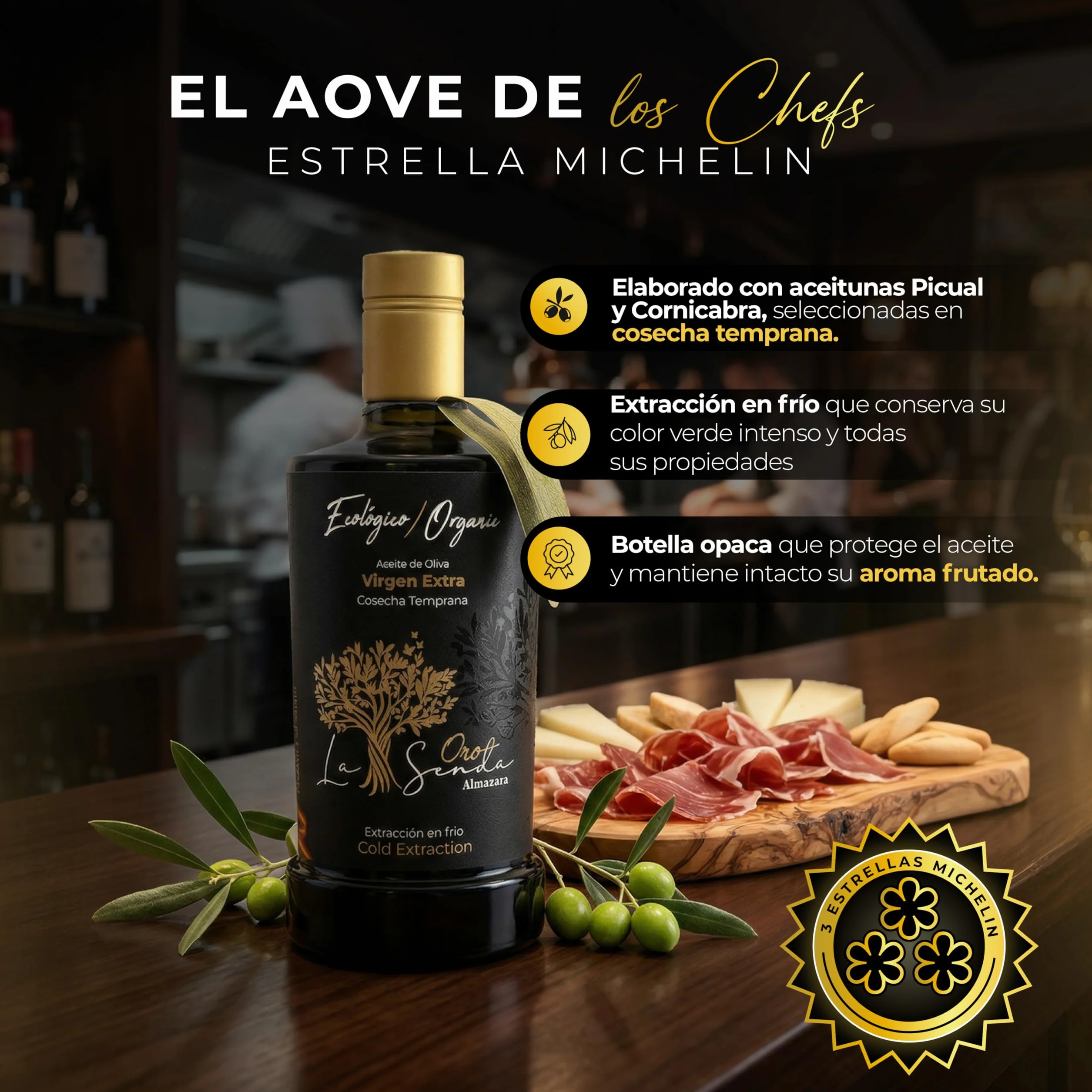 Almazara la Senda Aceite de Oliva Virgen Extra Picual & Cornicabra 1L Pack x2
