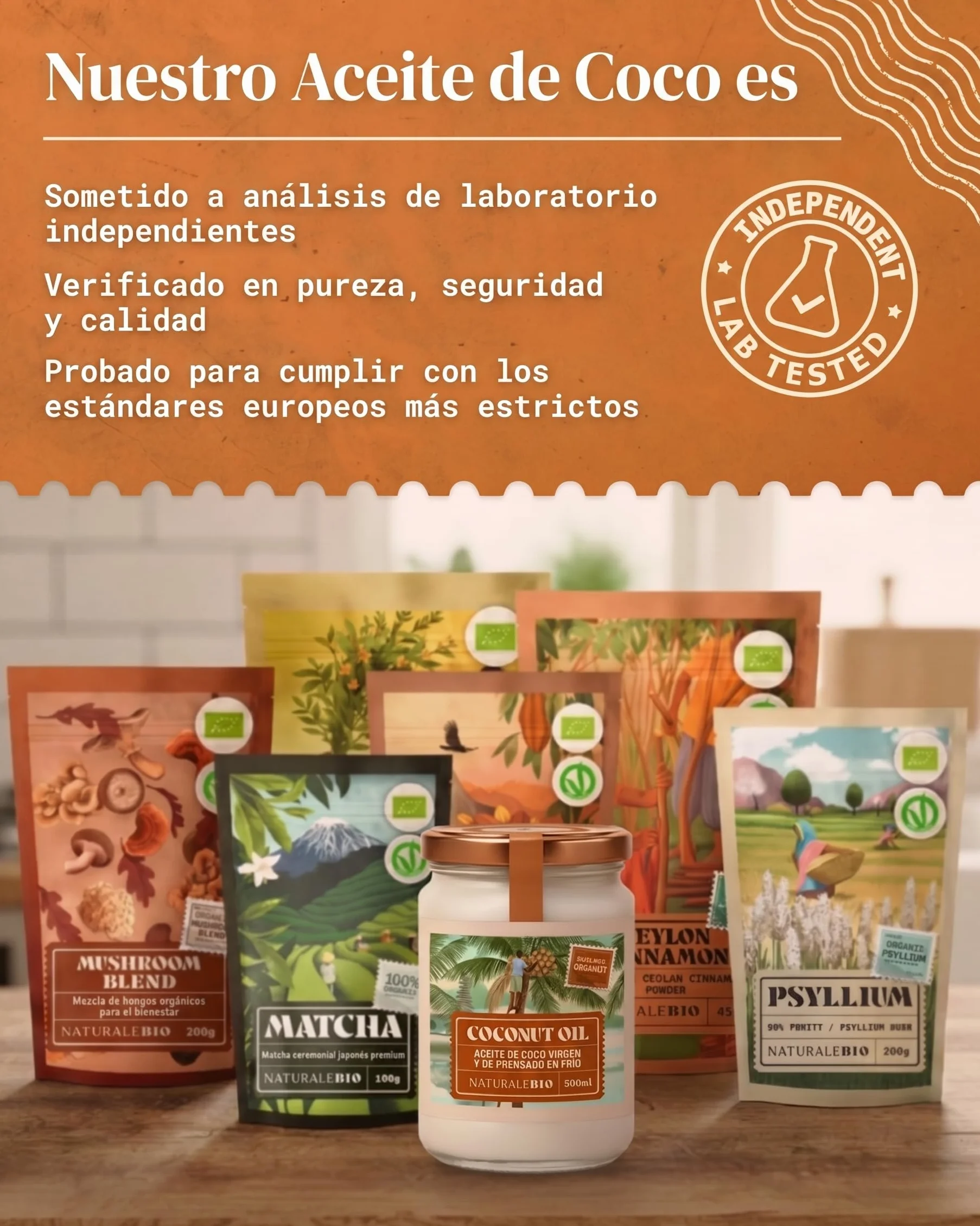NaturaleBio Aceite de Coco Ecológico Virgen 1000 ml Crudo Prensado en Frío Orgánico