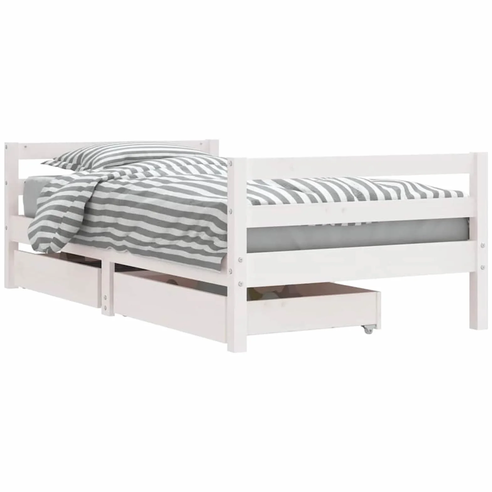 Tidyard Cama Infantil de Madera con Cajón de Almacenaje, Diseño Elegante, Adecuada para Niños +4 Años Modelo DSXYFXLYD-834445ES