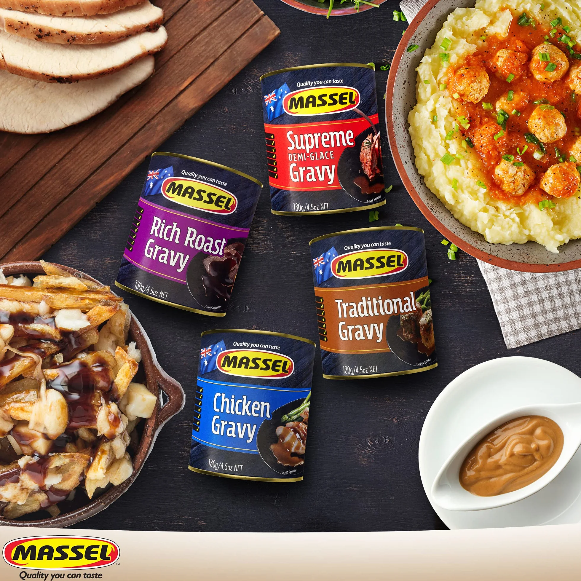 Massel Paquete variado de salsa, 130 g, paquete de 4