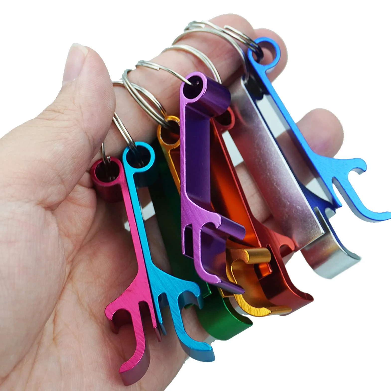 Llavero Abridor De Botellas, 8 Pcs Abridor de Cerveza Aluminio, Llaveros Abrebotellas con Anilla, Bolsillo Pequeño Bar Pinza para Bebidas, Llavero Abridor Cerveza, para Cerveza De Jugo Beber