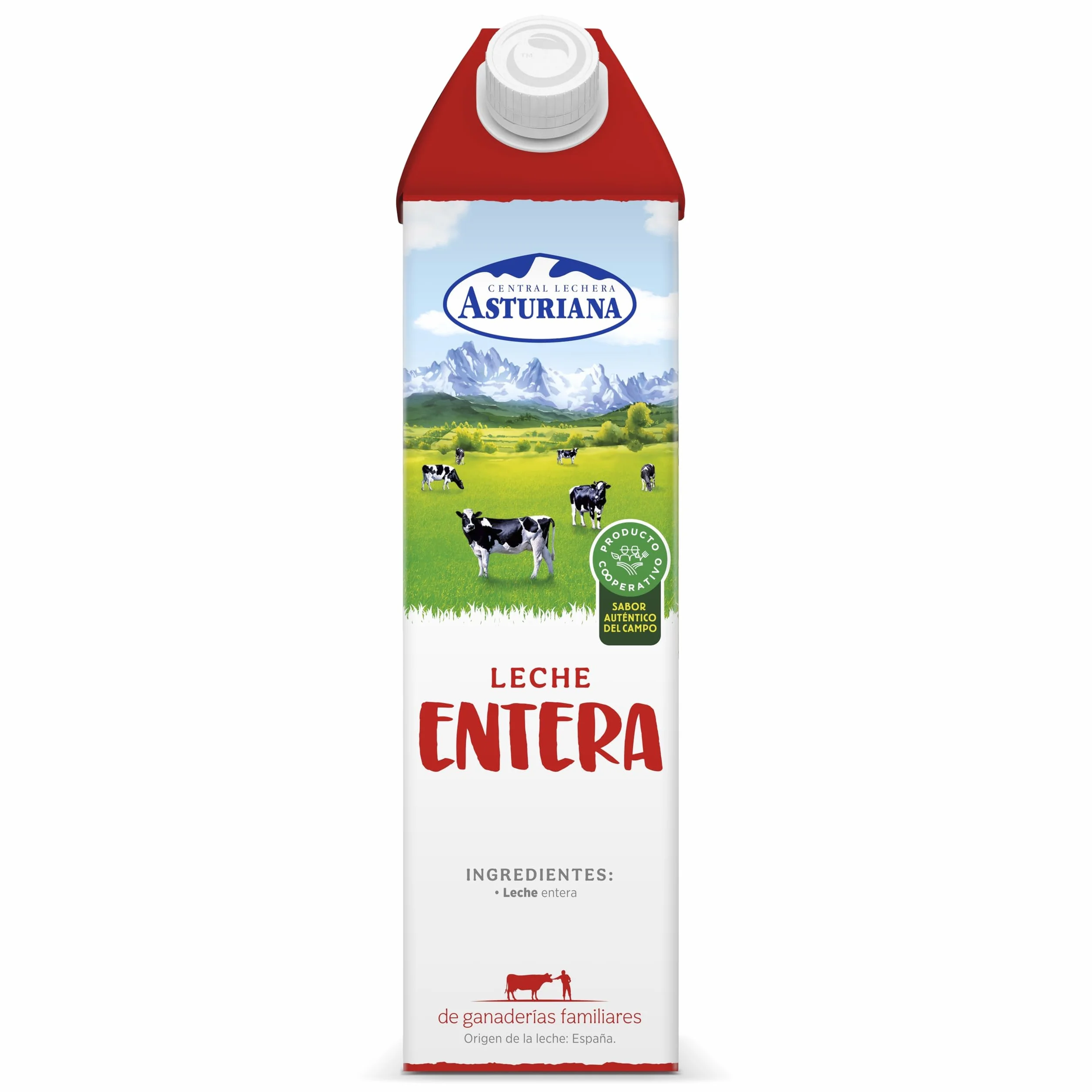 Central Lechera Asturiana Leche Entera Pack 6 x 1L