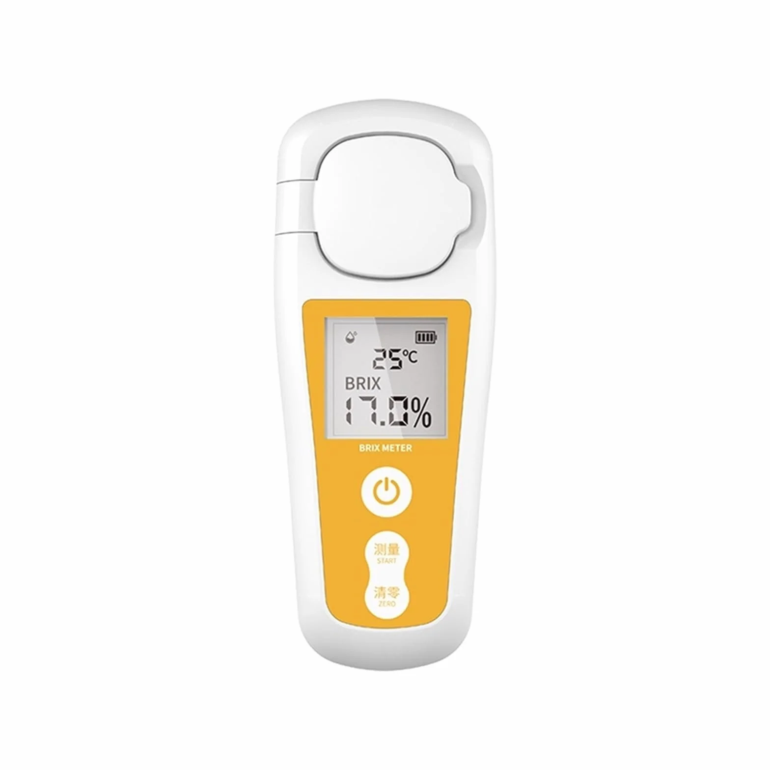 Refractómetro Refractómetro Digital Recargable for medir y azúcar en líquidos con Pantalla LCD, for medir Frutas, Bebidas y Miel(0-55% Accuracy 0.5%)