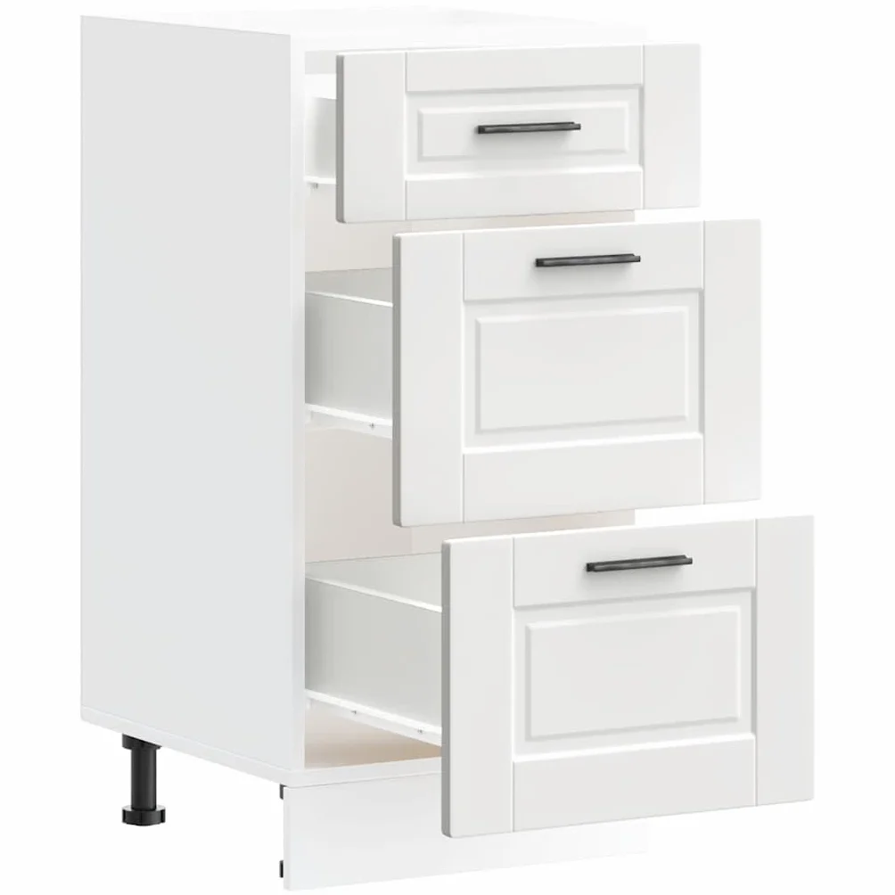 vidaXL Base de cocina Porto Blanco multicapa