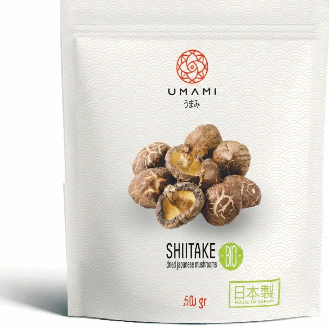 Umami Setas Shiitake BIO Japonesas 50g Secadas Naturalmente Origen Kyushu Japón Calidad Premium para Ramen Sopas Risottos 100% Natural