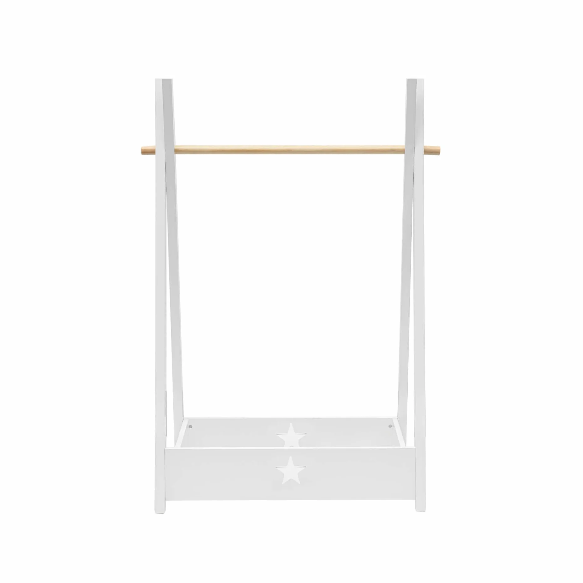 Rebecca Mobili Perchero Infantil Armario Blanco Pino MDF 118 x 82 x 42 cm