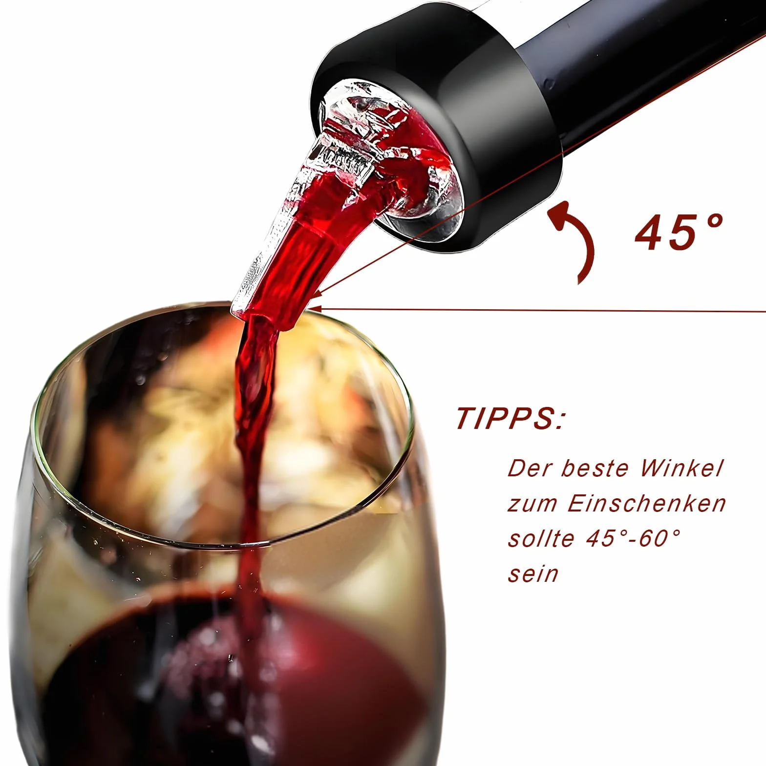 Vertedor de Botellas 6 Piezas Dosificador Anti-Goteo para Vino Whisky Licor
