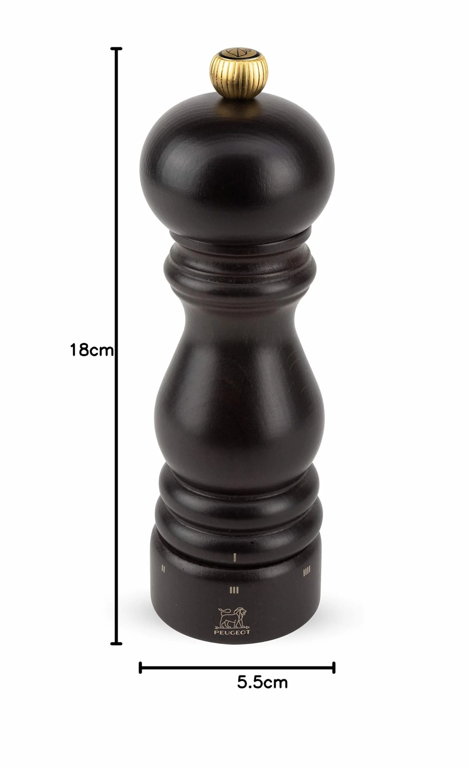 Peugeot 23461 Molinillo de Pimienta Paris castaño 18 cm