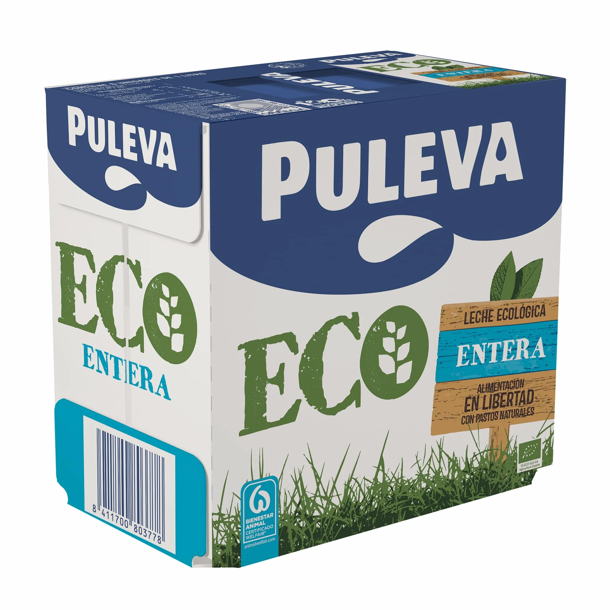 Puleva ECO Leche Ecológica Entera BIO Pack 6 x 1L