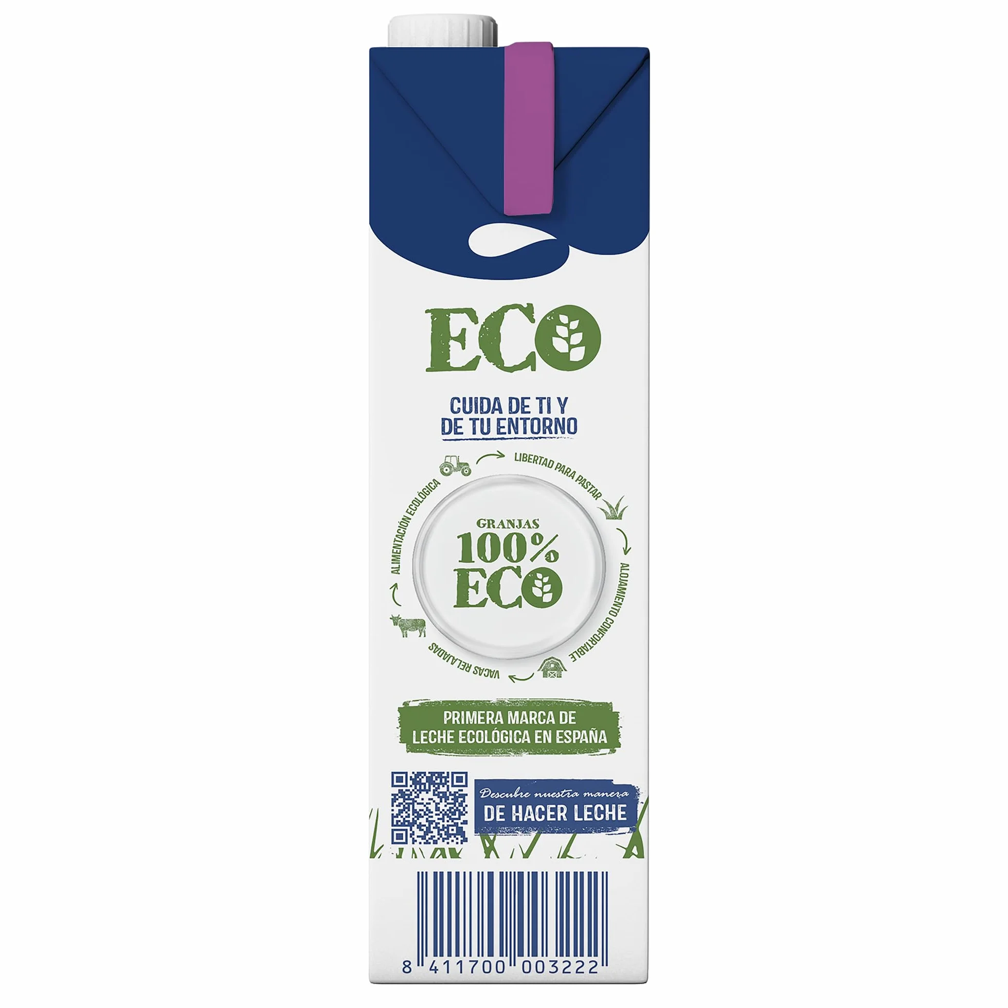 Puleva ECO Leche Ecológica Sin Lactosa Semidesnatada BIO Pack 6 x 1L