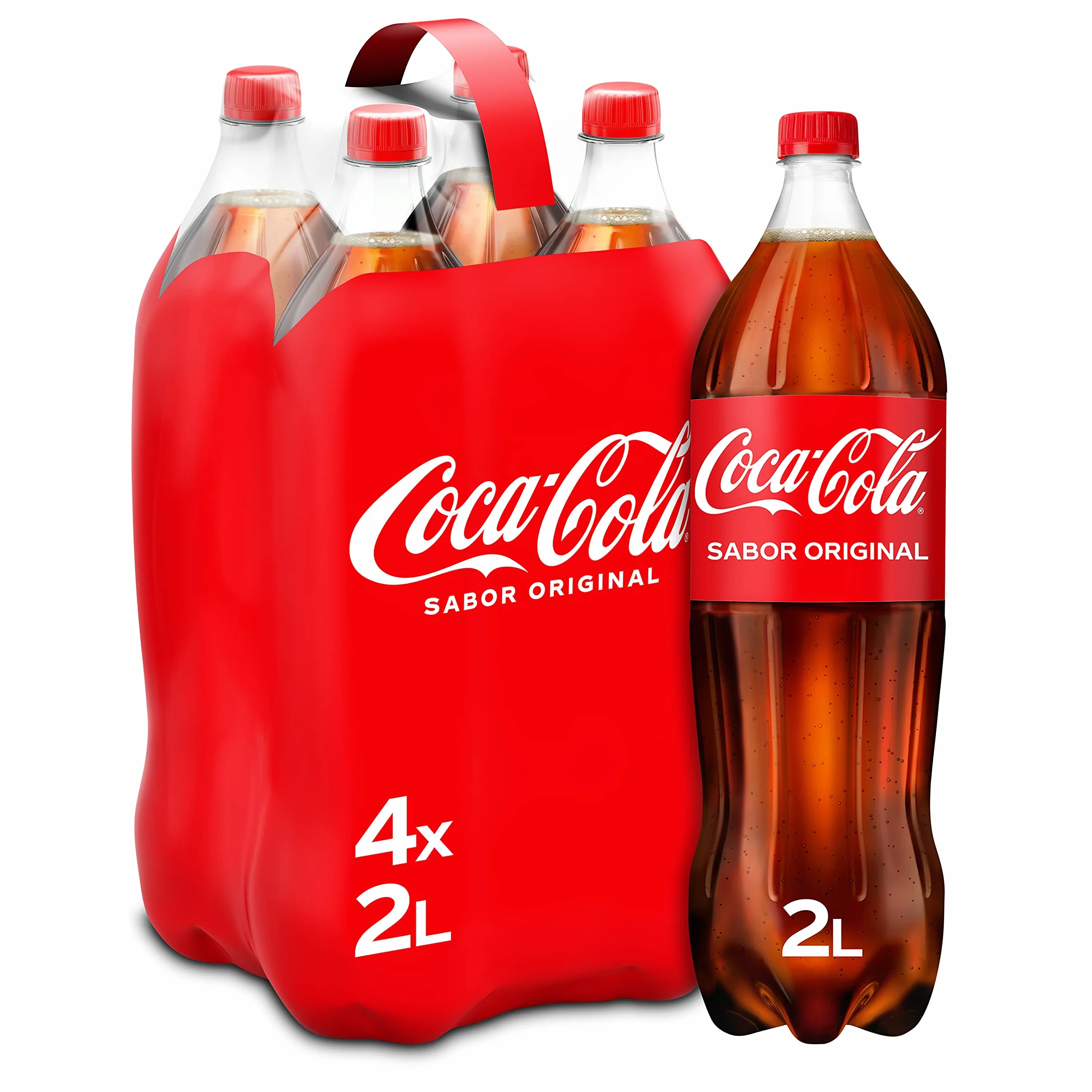 Coca-Cola Sabor Original Refresco de Cola Pack 4 Botellas 2L