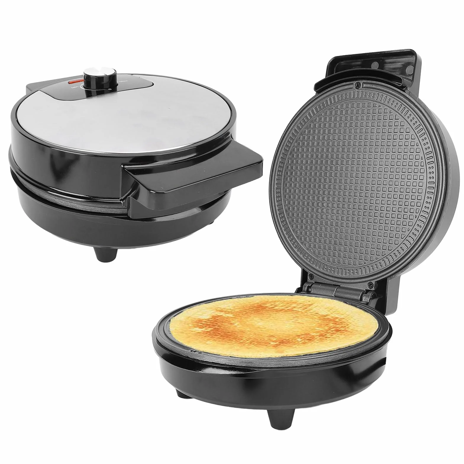 Fabricante de Cono de Waffle, 1000 W de Aluminio Eléctrico Comercial sin Palos de Recubrimiento de Helado Rollos de Helado para Panaderías de Panaderías de Cocina en Casa (EU