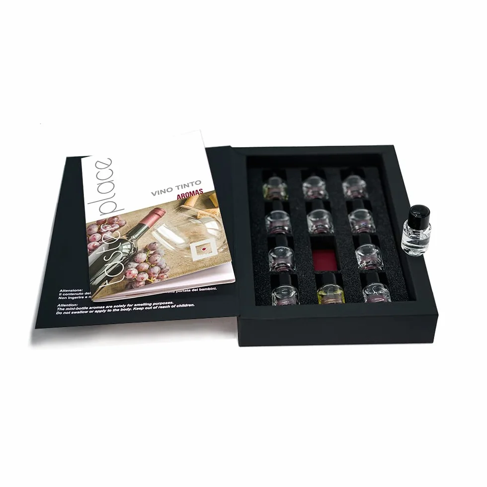 Set de aromas de vino tinto TASTERPLACE para sommeliers - herramienta de degustación