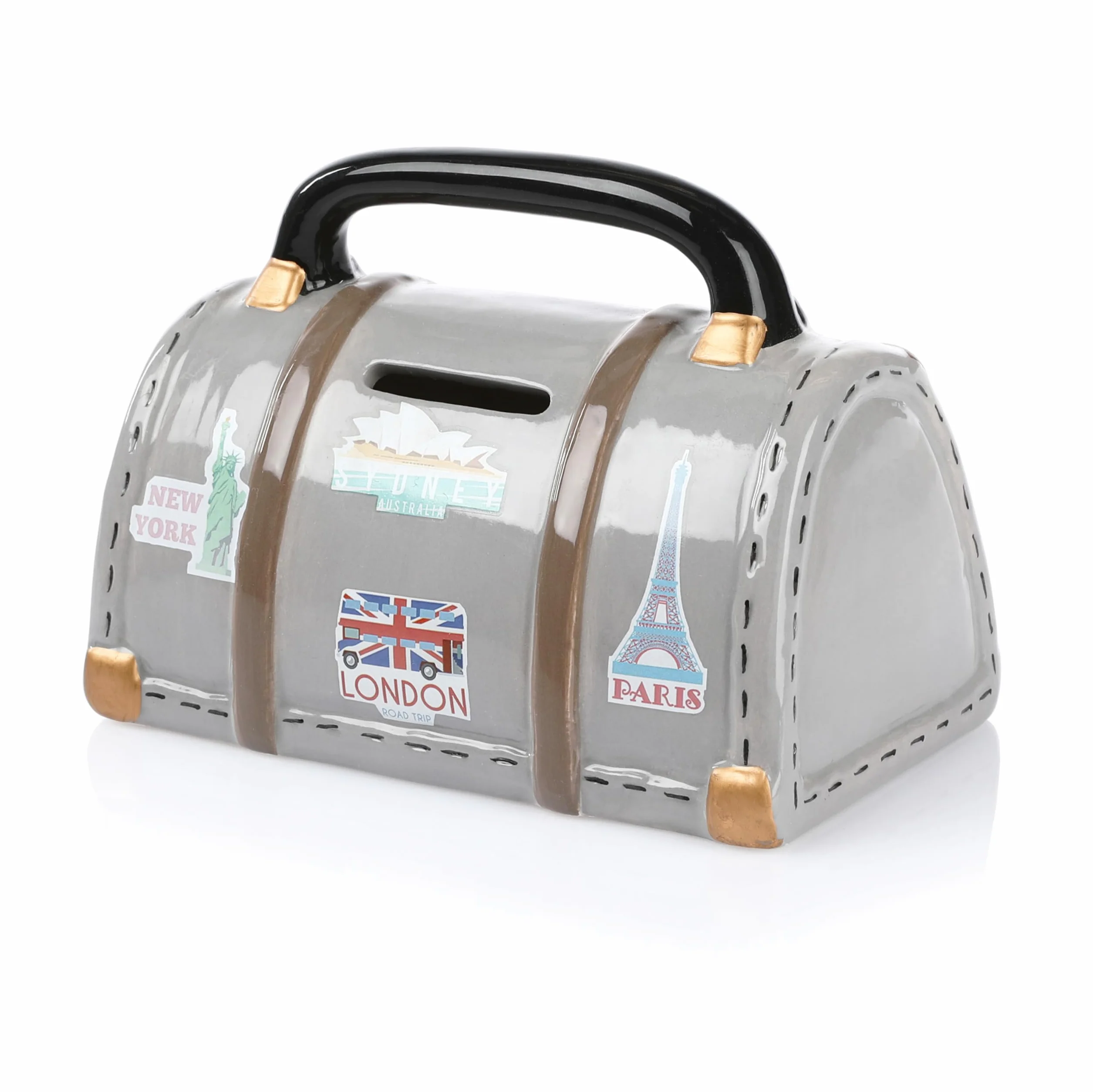 Bolsa de viaje FunX para guardar dinero – Hucha como embalaje para regalos de dinero para vacaciones, viajes o como decoración – Fondo de vacaciones 14 x 8 x 10 cm