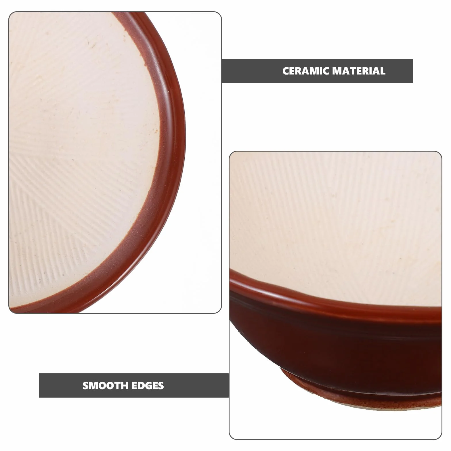ABOOFAN 1 Pc cuenco de molienda triturador de ajo molinillos de pimienta suribachi sal mortero retro Tazón para moler condimentos cerámica amoladora terry Trituradora bebé píldora Madera