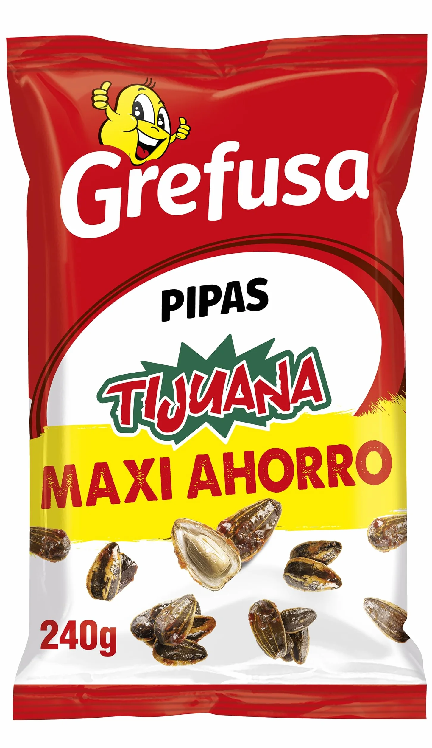 Pipas Tijuana MAXI semillas de girasol pack 240gr