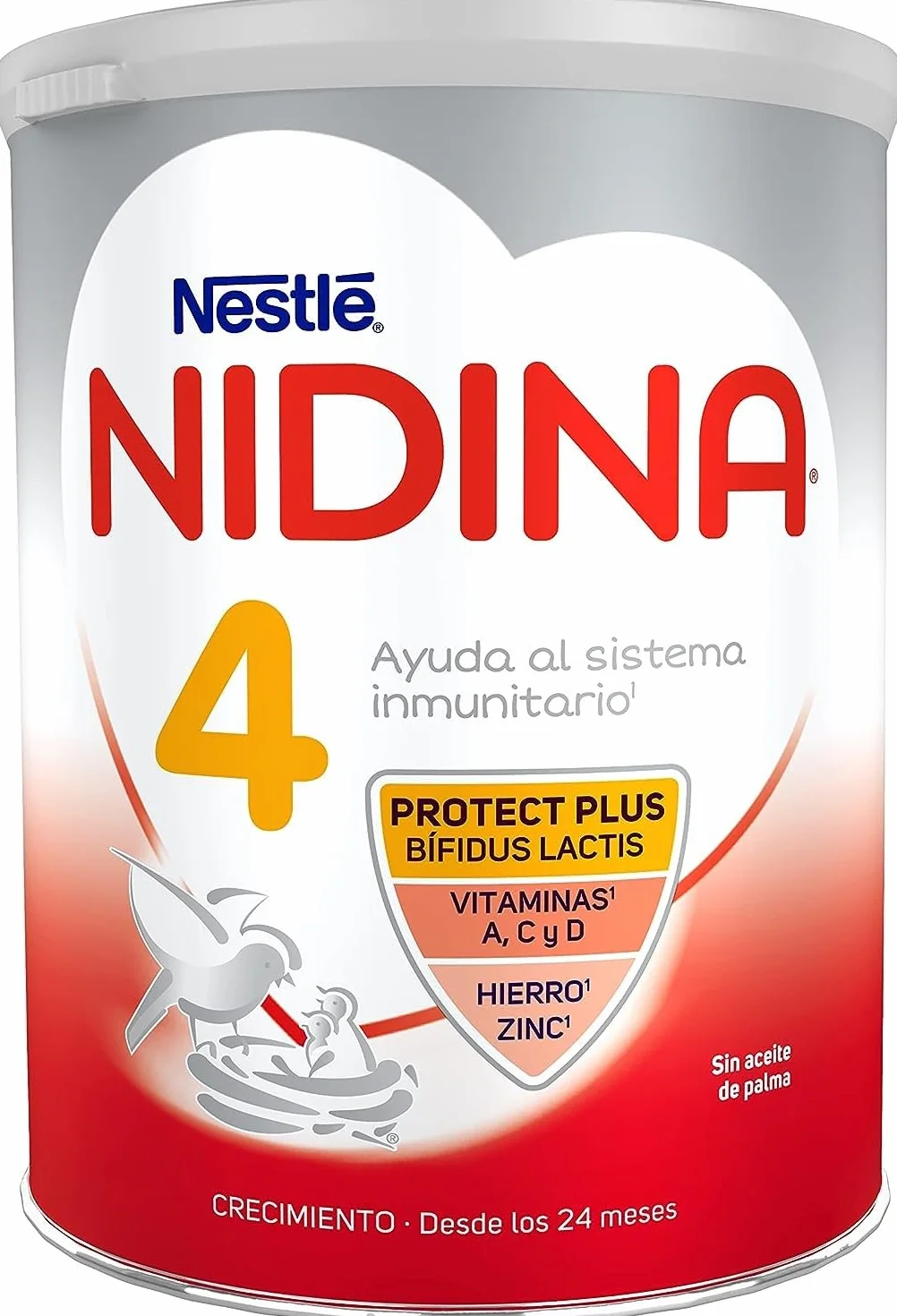 Nestlé NIDINA 4 Leche de crecimiento en polvo 800g para bebés 24 meses