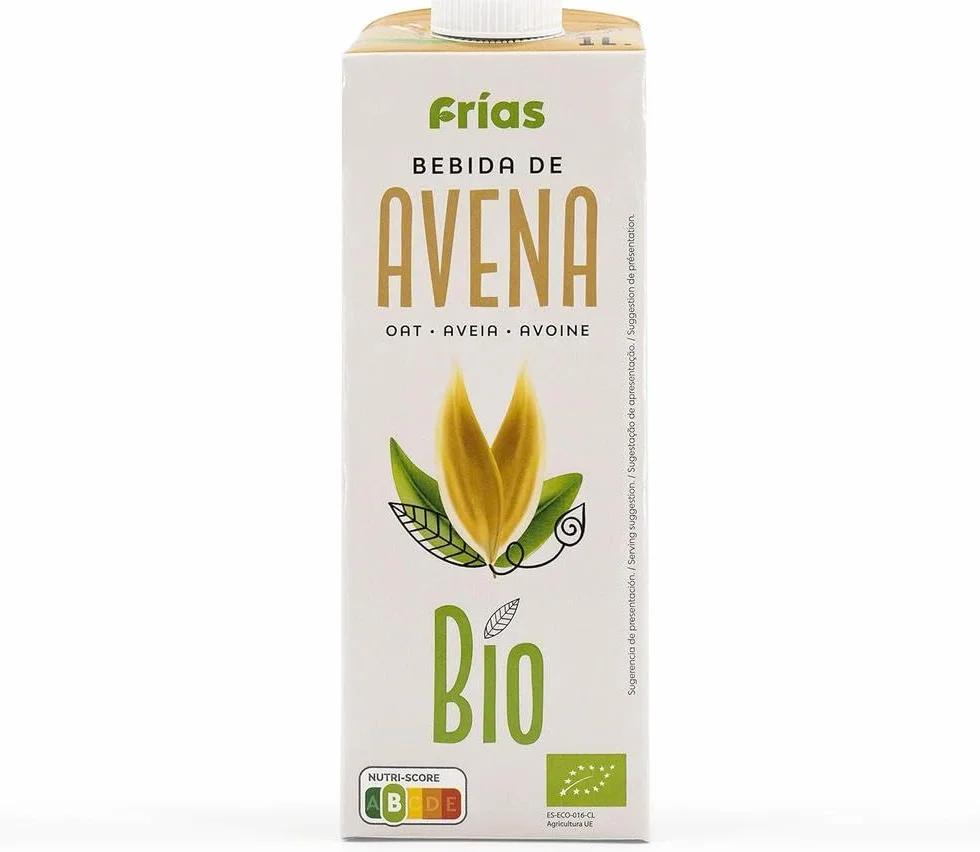 Bebida Vegetal de Avena Bio Rica en Proteínas Pack 6x1L Sin Lactosa Sin Azúcares Añadidos Vegana Bajo en Grasas Saturadas España