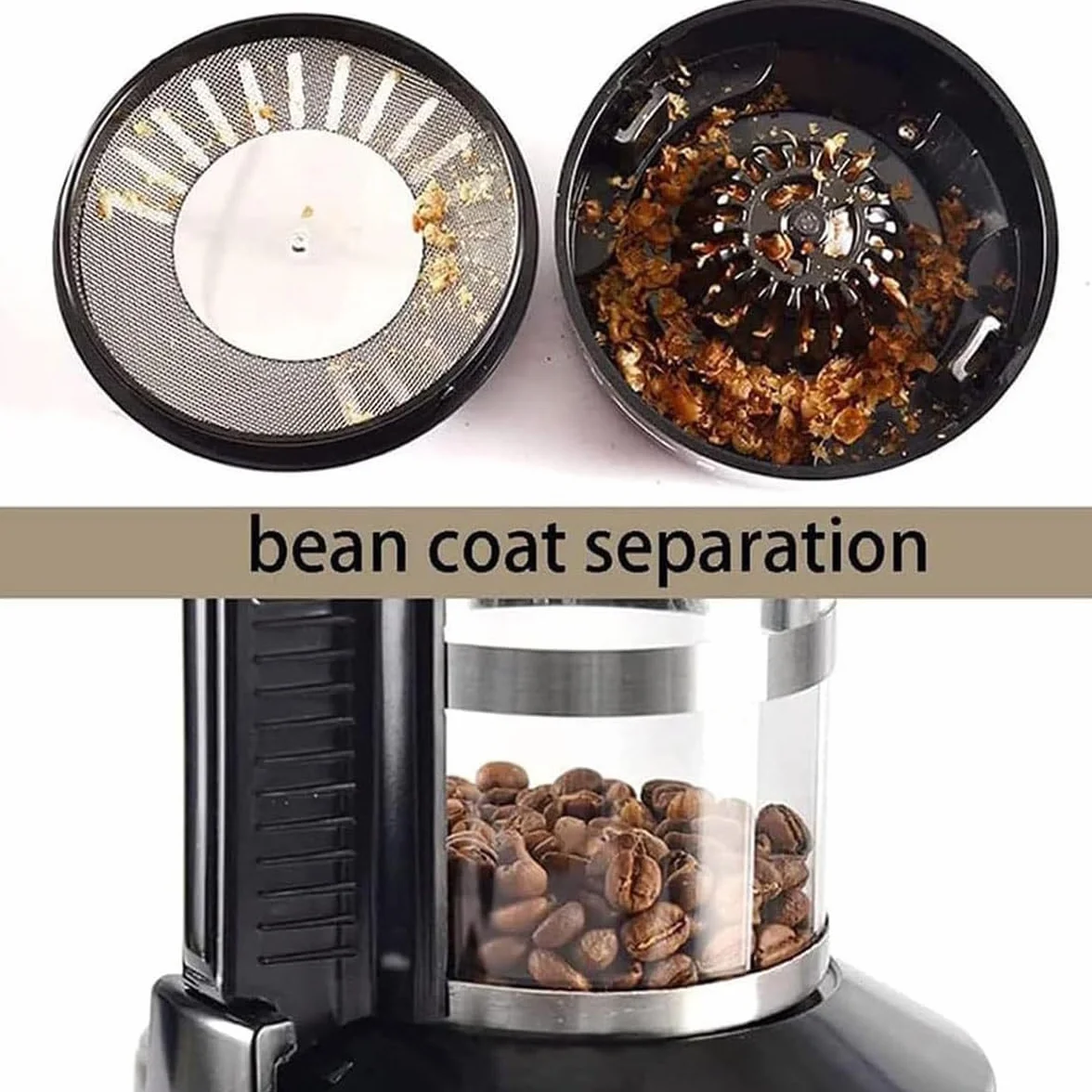 Máquina de tostador de café eléctrica comercial con temperatura ajustable