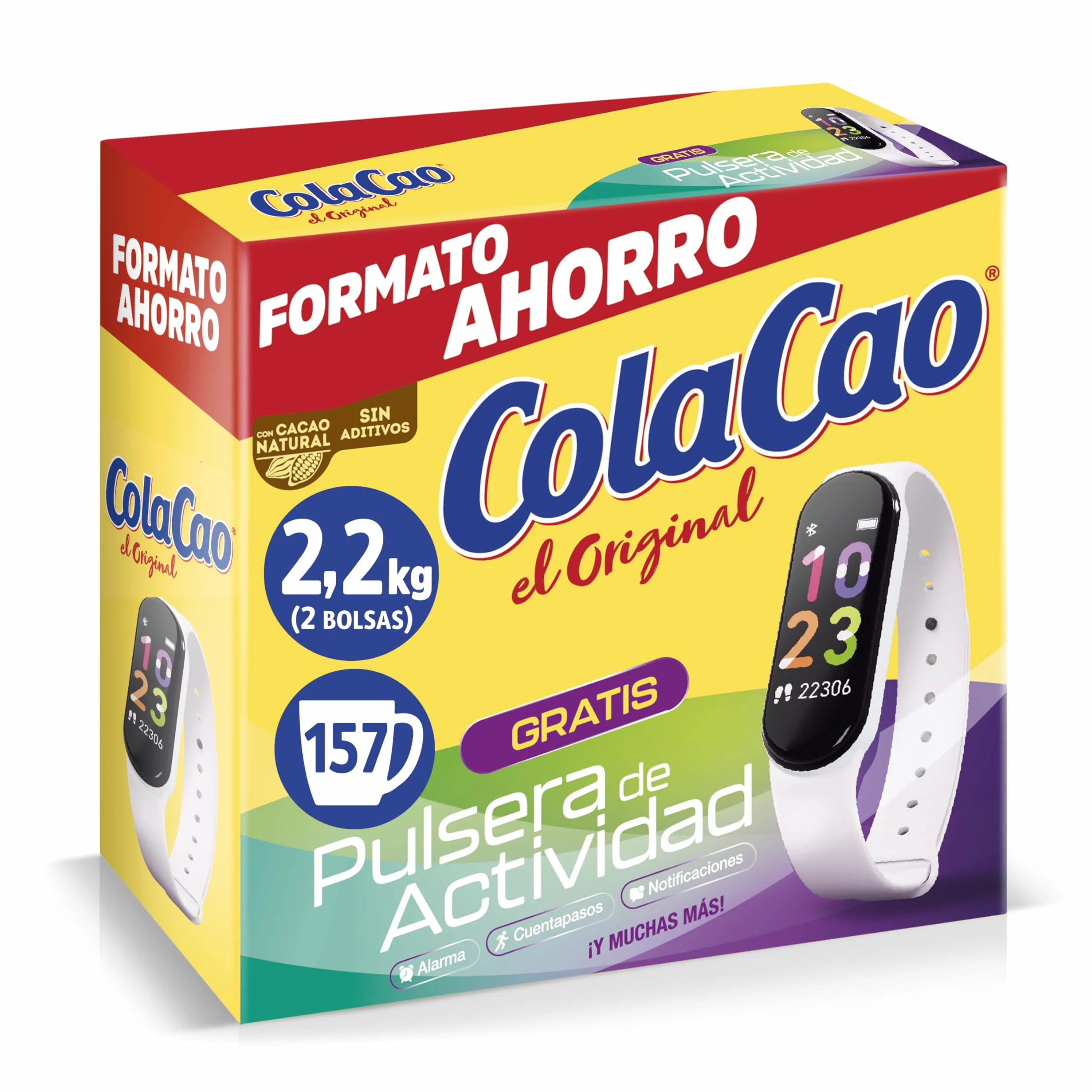 ColaCao Original Cacao Soluble Natural sin Aditivos 2,2kg
