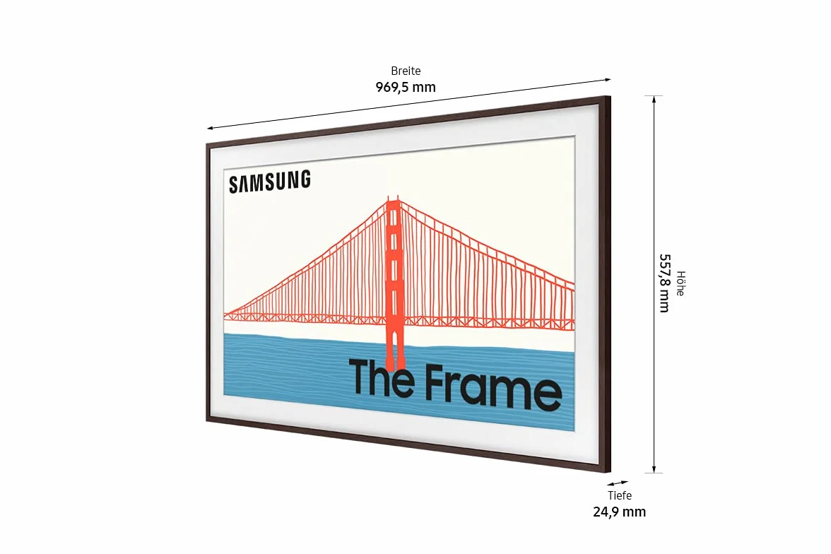 Samsung The Frame 43 cala VG-SCFA43BWBXC Brązowy Nowoczesny Odnowiony 2021