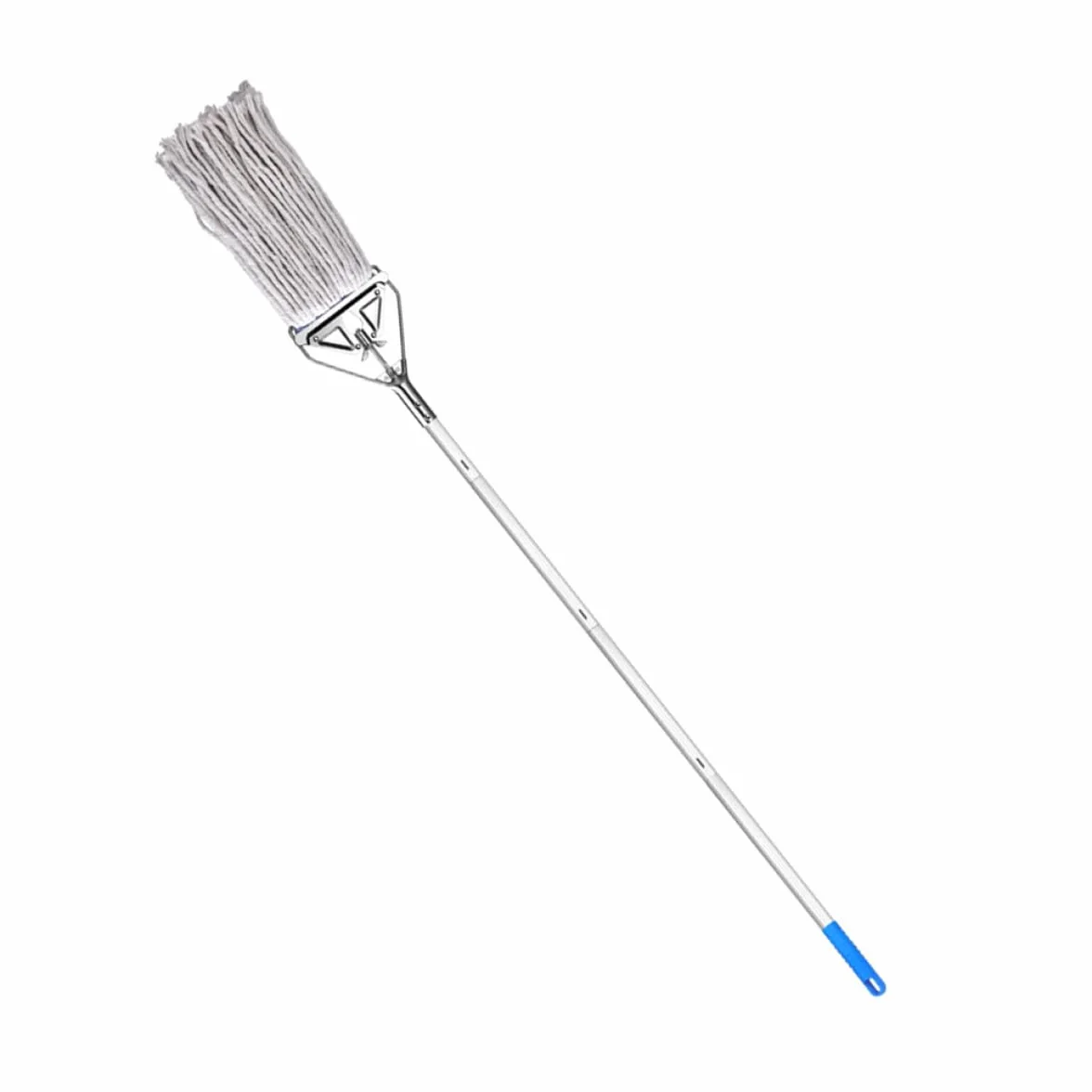 Fregona de Algodón Mango Largo para Limpieza Húmeda y Seca, Trapeador Absorbente para Pisos de Madera Dura, Azulejos y Cemento, Herramienta Resistente y Duradera Hogar