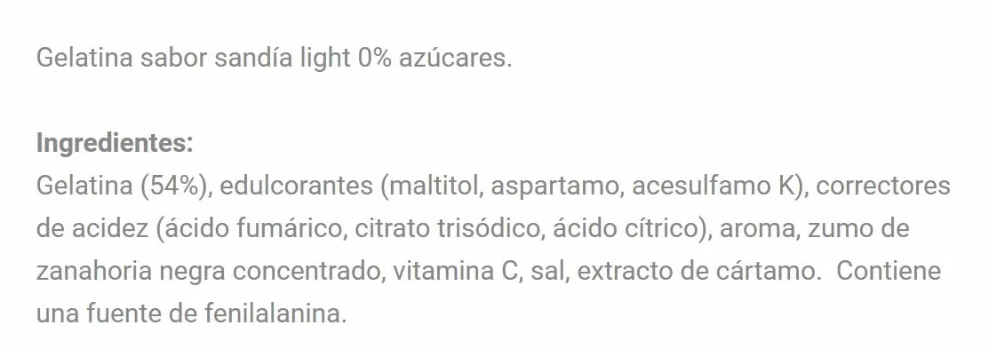 Royal Gelatina Sabor Sandía 0% Preparado en Polvo Sin Azúcar Pack 31 g
