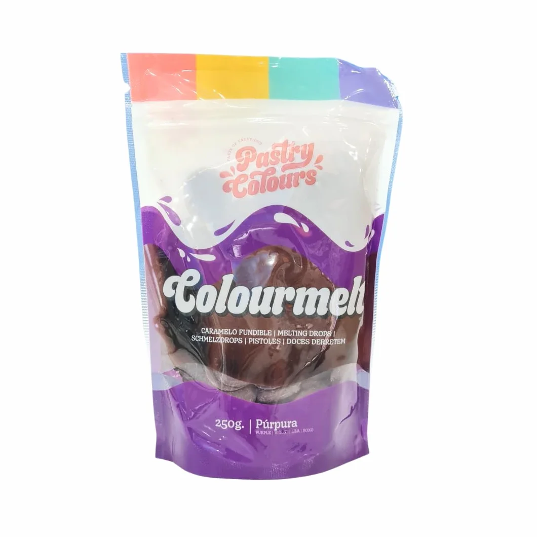 Melts Morados Chocolate para Fundir Cobertura para Pasteles 250g Púrpura