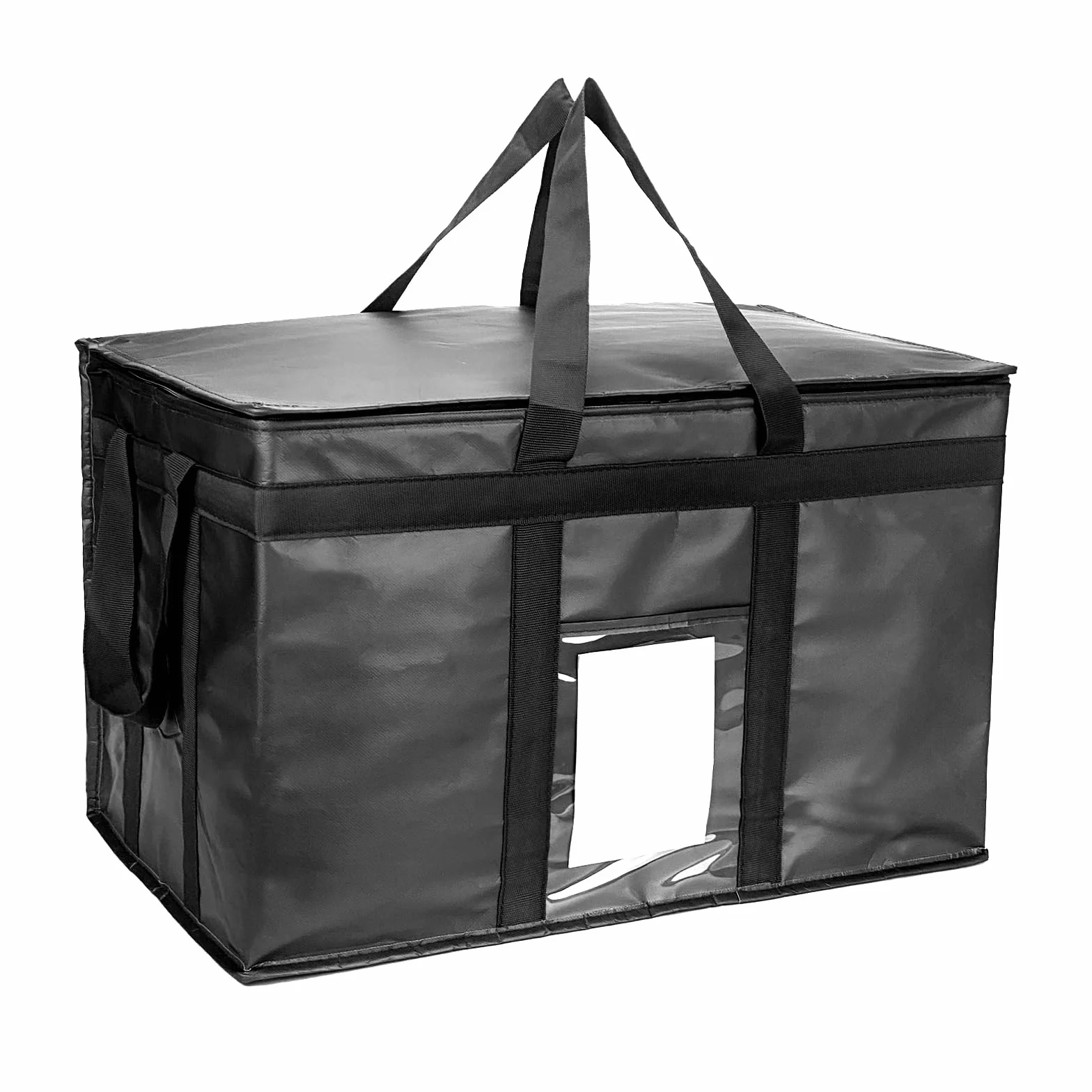 XXXL - Bolsas enfriadoras plegables con aislamiento grande con cierre de cremallera, bolsas reutilizables para la compra de comestibles que mantienen la comida caliente o fría, ideal para catering,