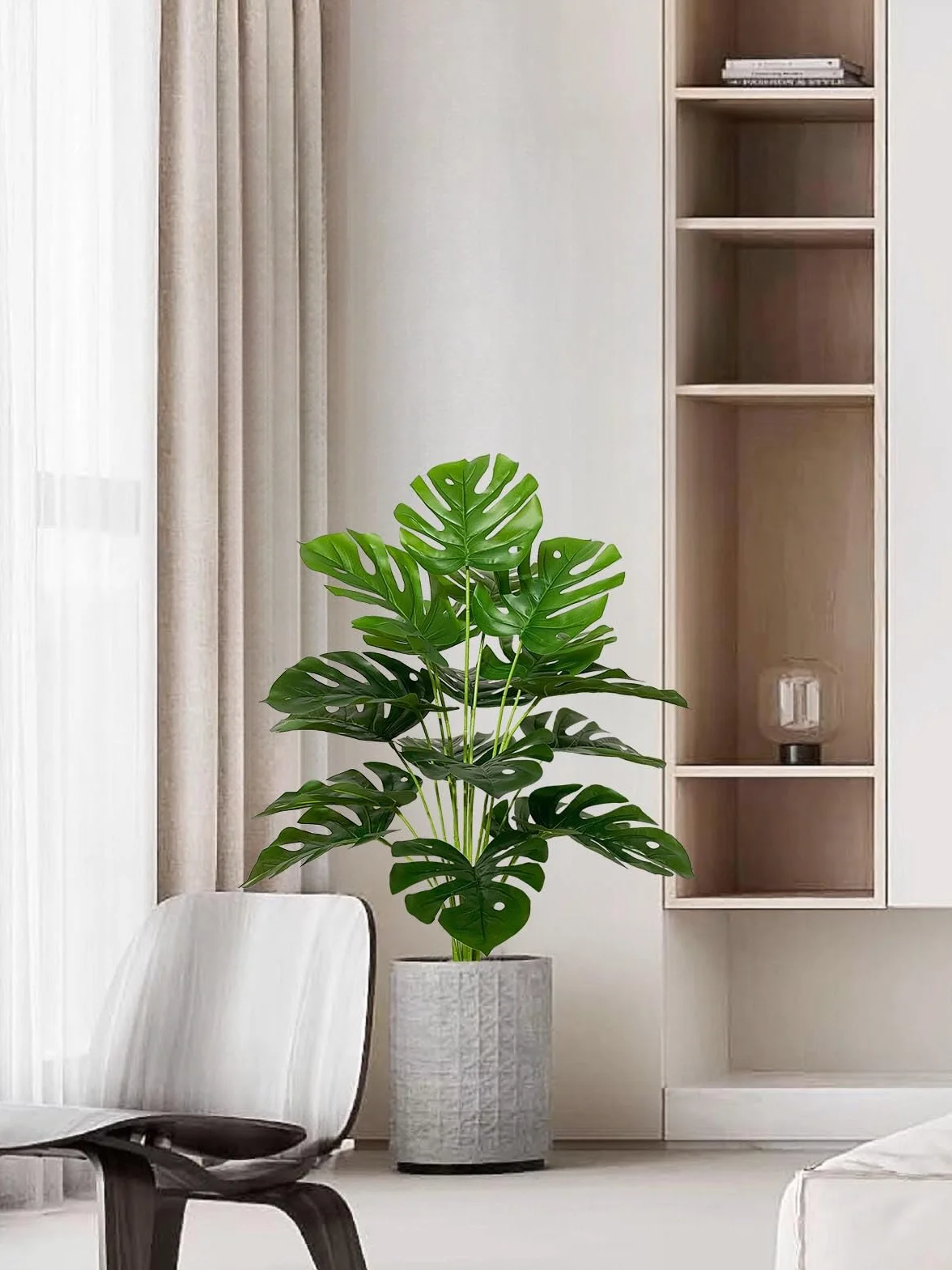 Árbol Artificial Palmera Falsa 75cm Maceta Decoración Hogar