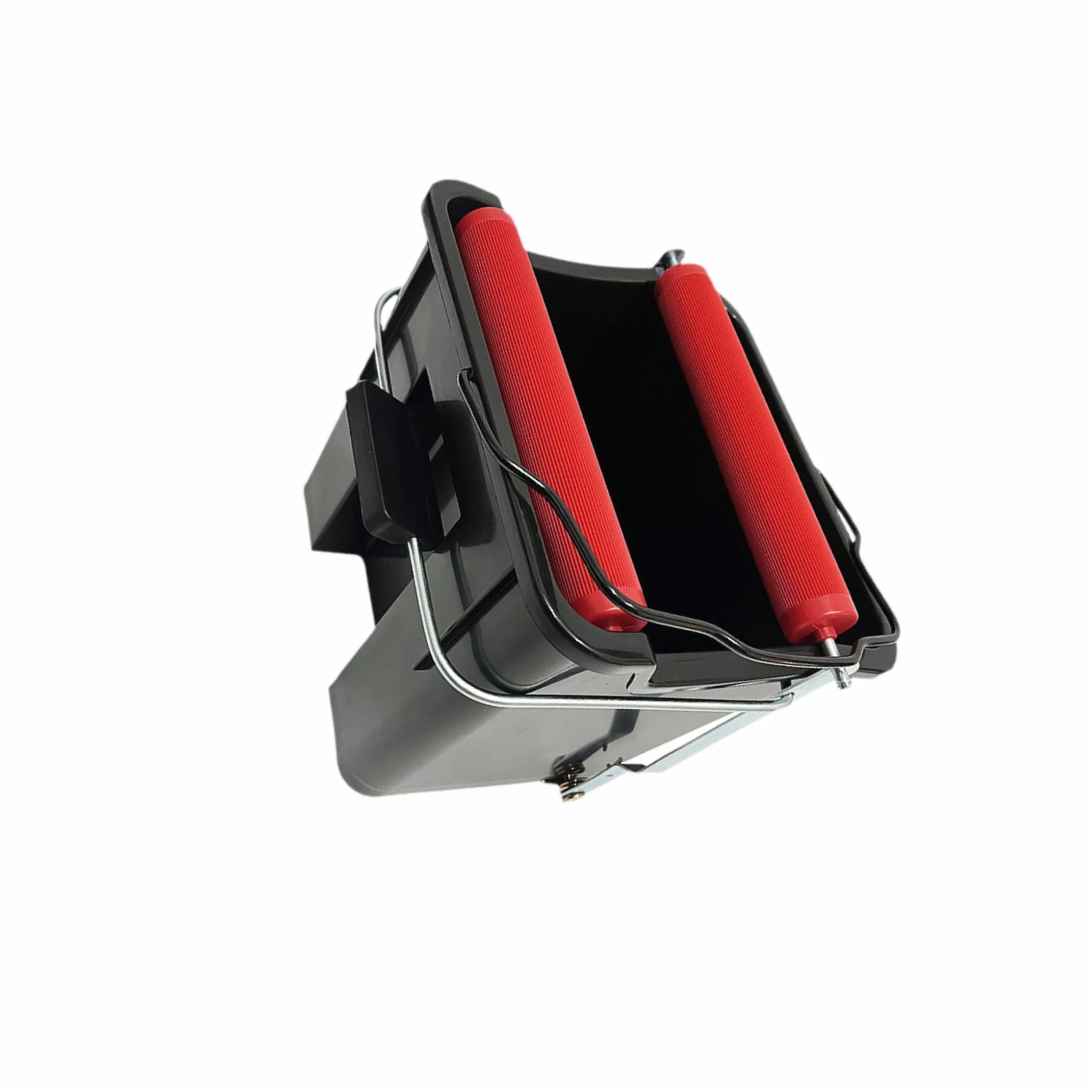 Cubo de fregona Resistente con Pedal, 14 l, Color Negro. Soluciones de Limpieza domésticas eficientes con Agua. Accesorios Que garantizan una Larga