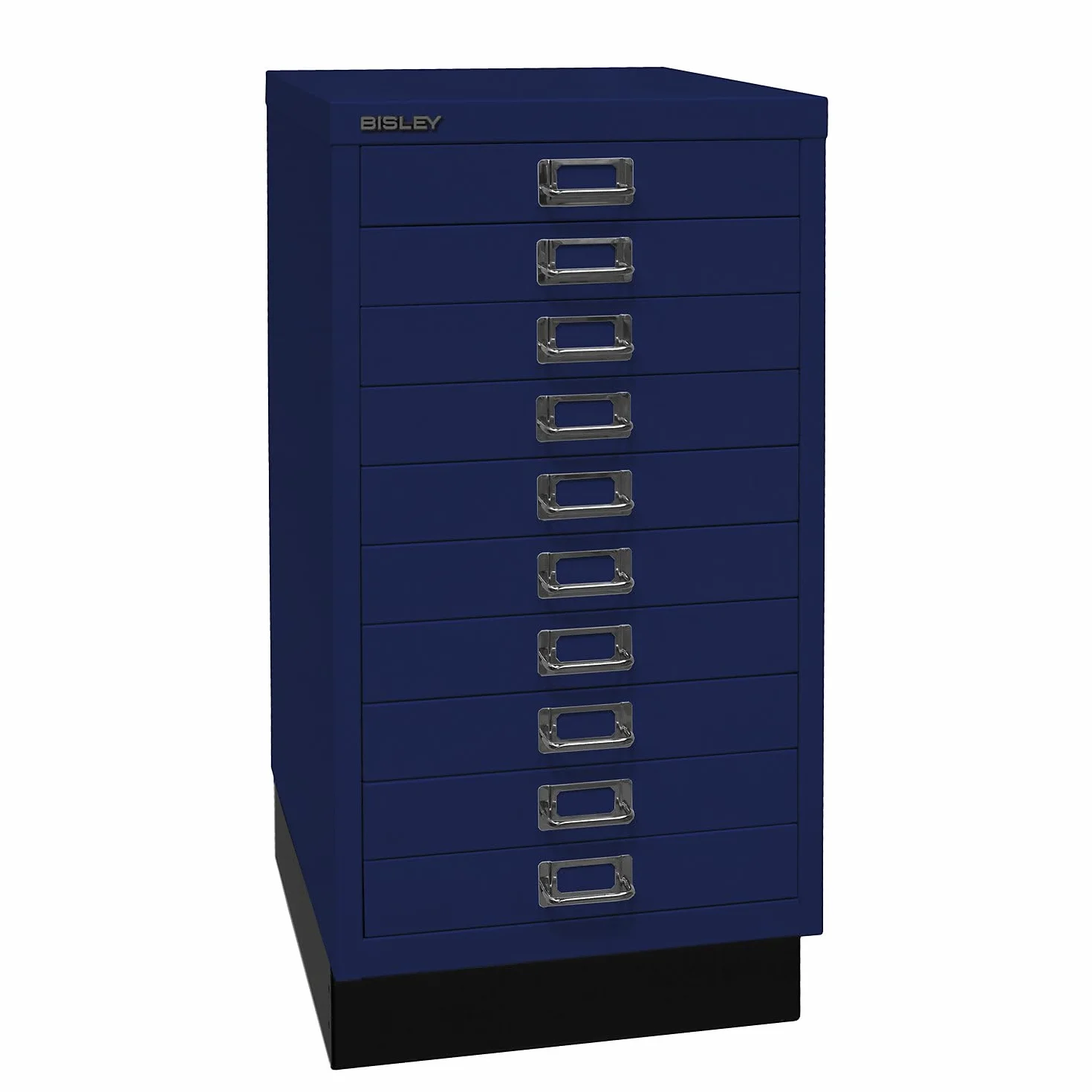 Bisley multid rawer, 29er Serie con Socket, DIN A3, 10 cajones, Metal, 639 Oxford Azul, 43.2 x 34,9 x 67 cm