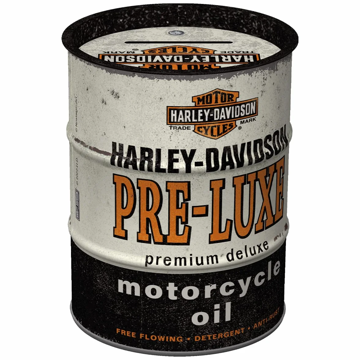 Nostalgic-Art Hucha Retro, Harley-Davidson PRE-Luxe – Idea de Regalo para Amantes as Motos, Frasco metálico de Dinero, Alcancía diseño Vintage, 600 ml