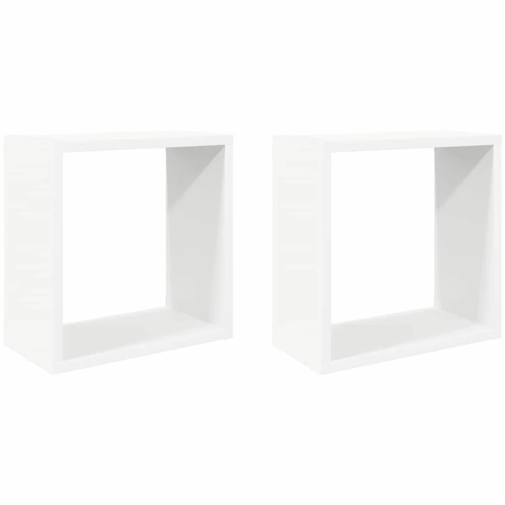 Estantes Cubo de Pared 2 Unidades 30x15x30 cm