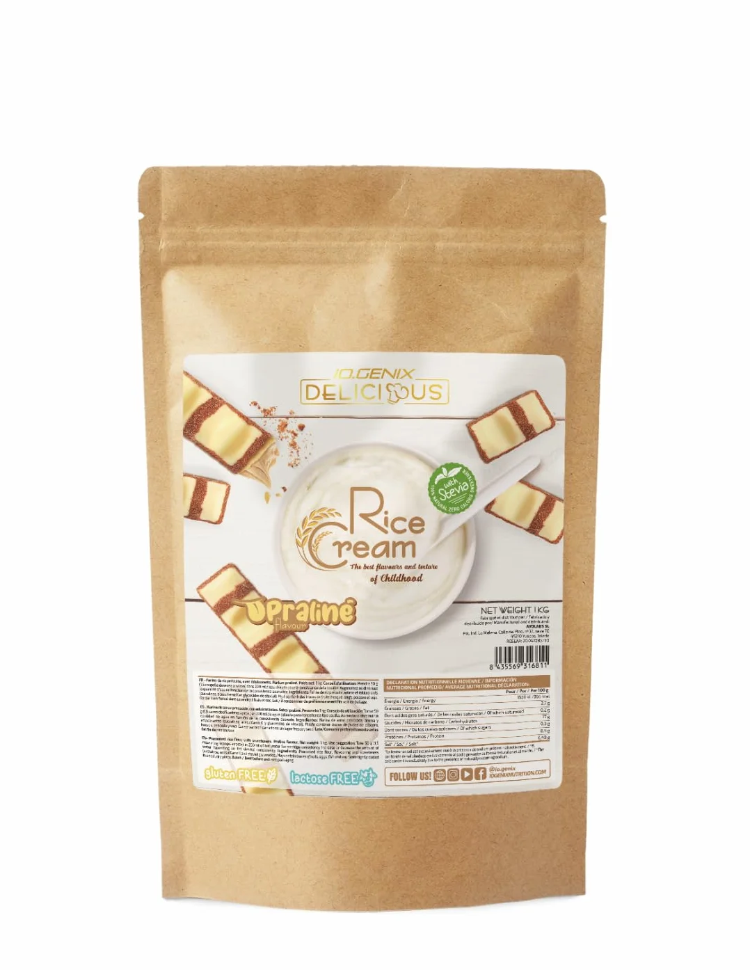 Crema de Arroz iO.GENIX 1 kg Harina de Arroz Precocida