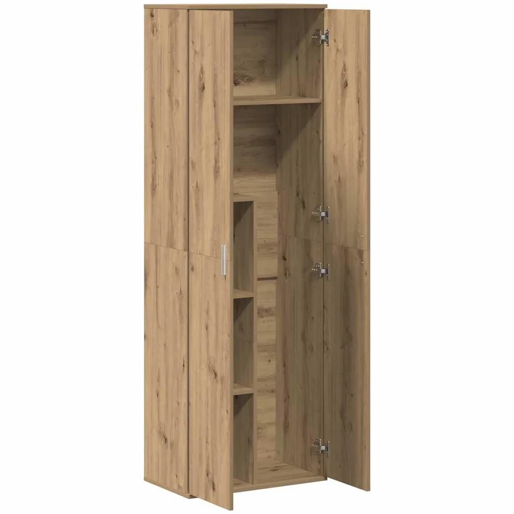 vidaXL Highboard Roble Artisan 60 x 35 x 180 cm Madera contrachapada, Amplio Almacenamiento, Moderno aparador de Madera, diseño Elegante, Unidad con Estilo, organización en casa