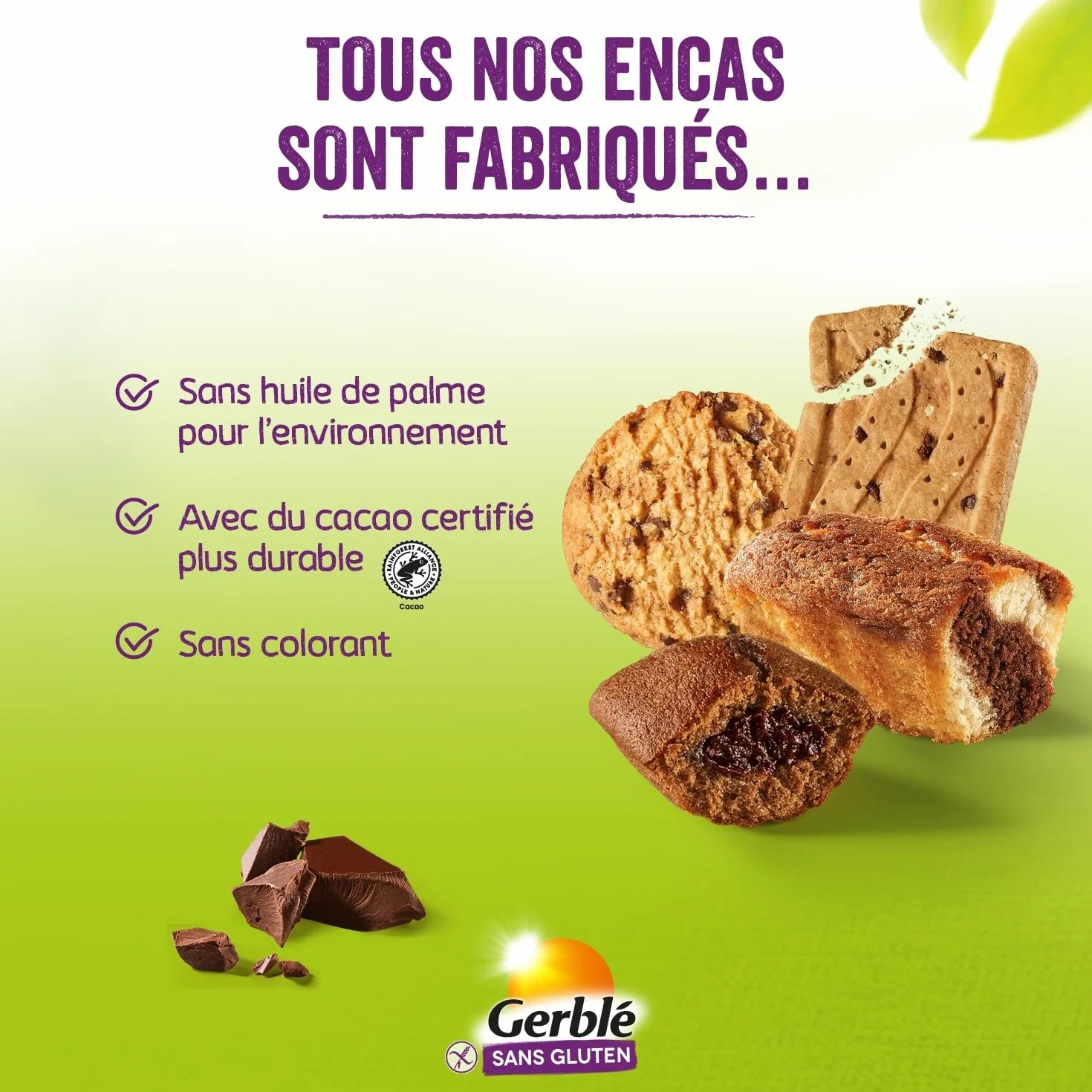 Gerblé Brownies Chocó Noisettes sans Gluten 150 g