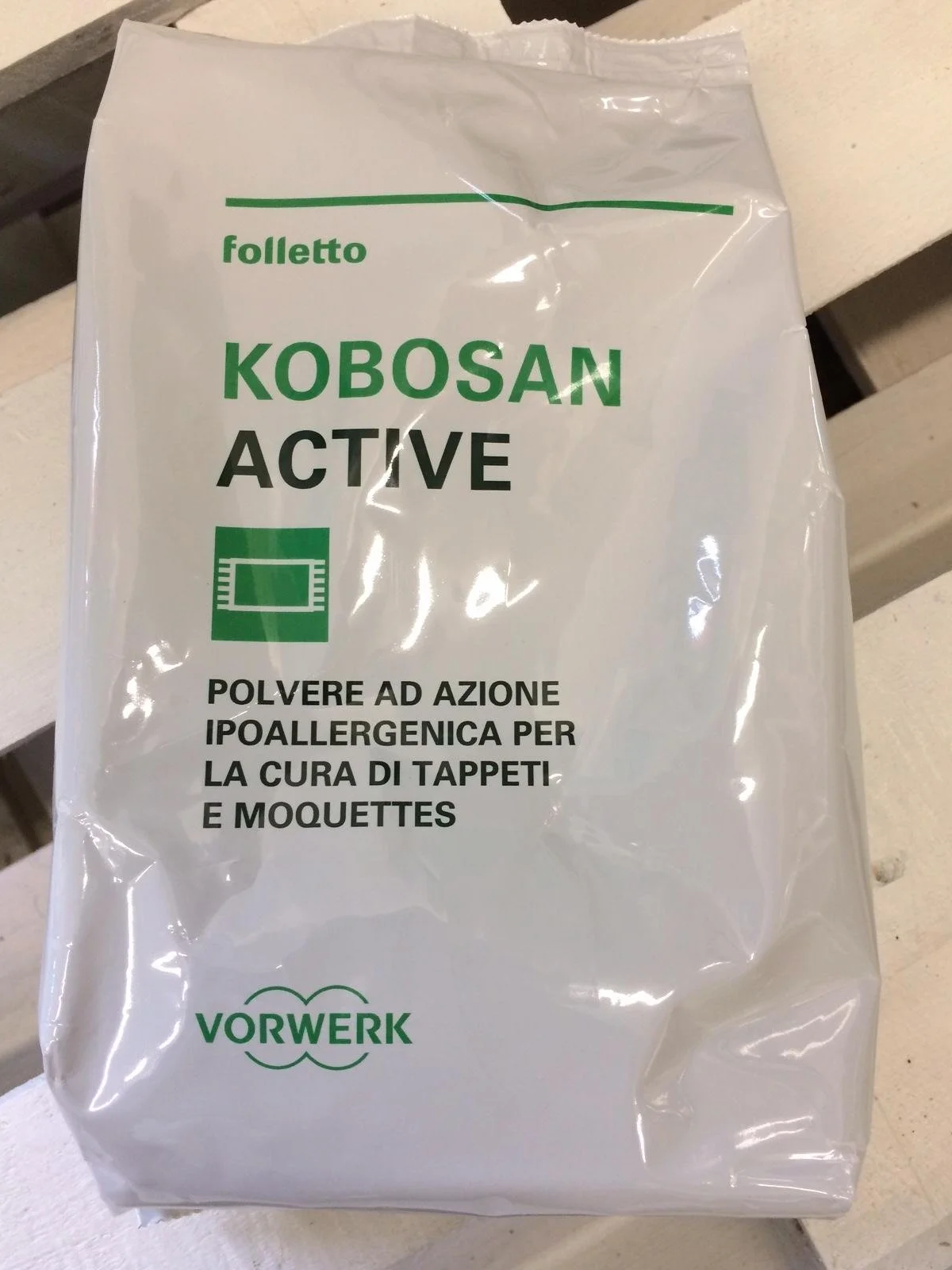 Kobosan Active - Polvo para el cuidado de alfombras y moquetas, original Vorwerk Kobold (1 unidad, 500 g)