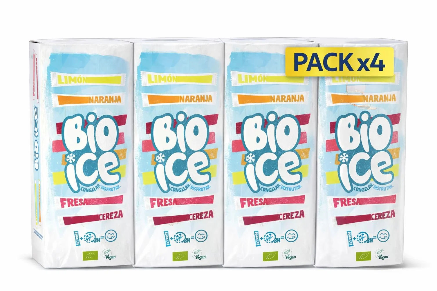 Pack 4x Polos Bio Ice La Finestra Sul Cielo 400 ml | 40 Polos Helados Ecológicos