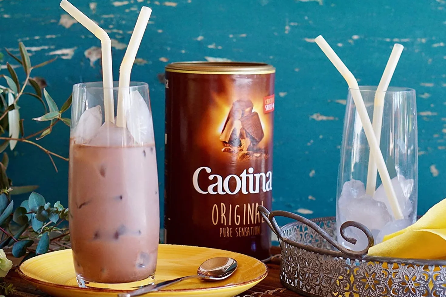 Caotina Original Chocolate Tin White + Milk, 2 Pack (2x500g)
