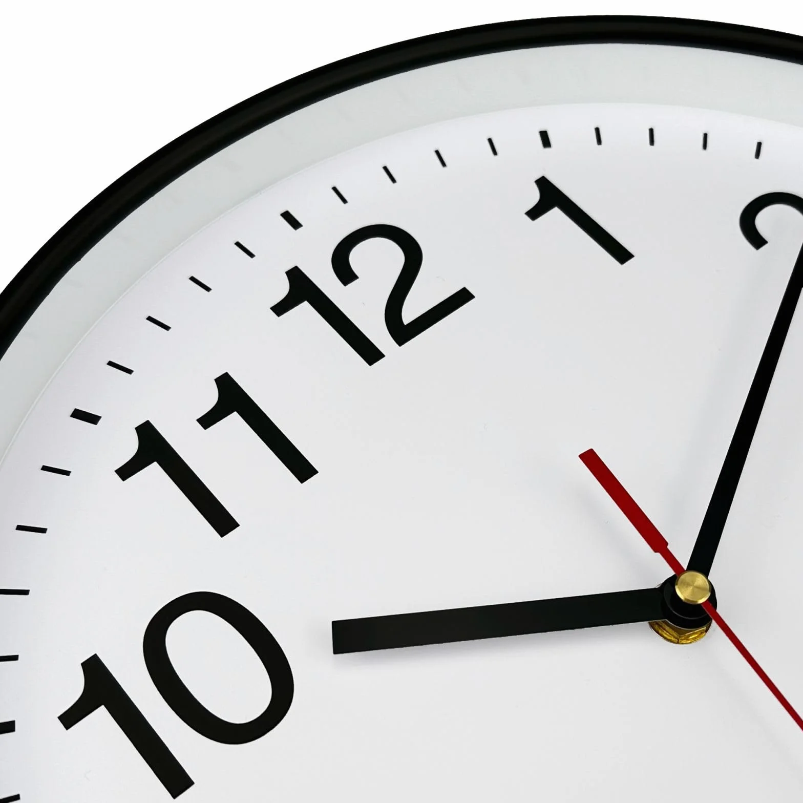 Plumeet Reloj de Cuarzo de Pared Silencioso 40.6cm, Blanco