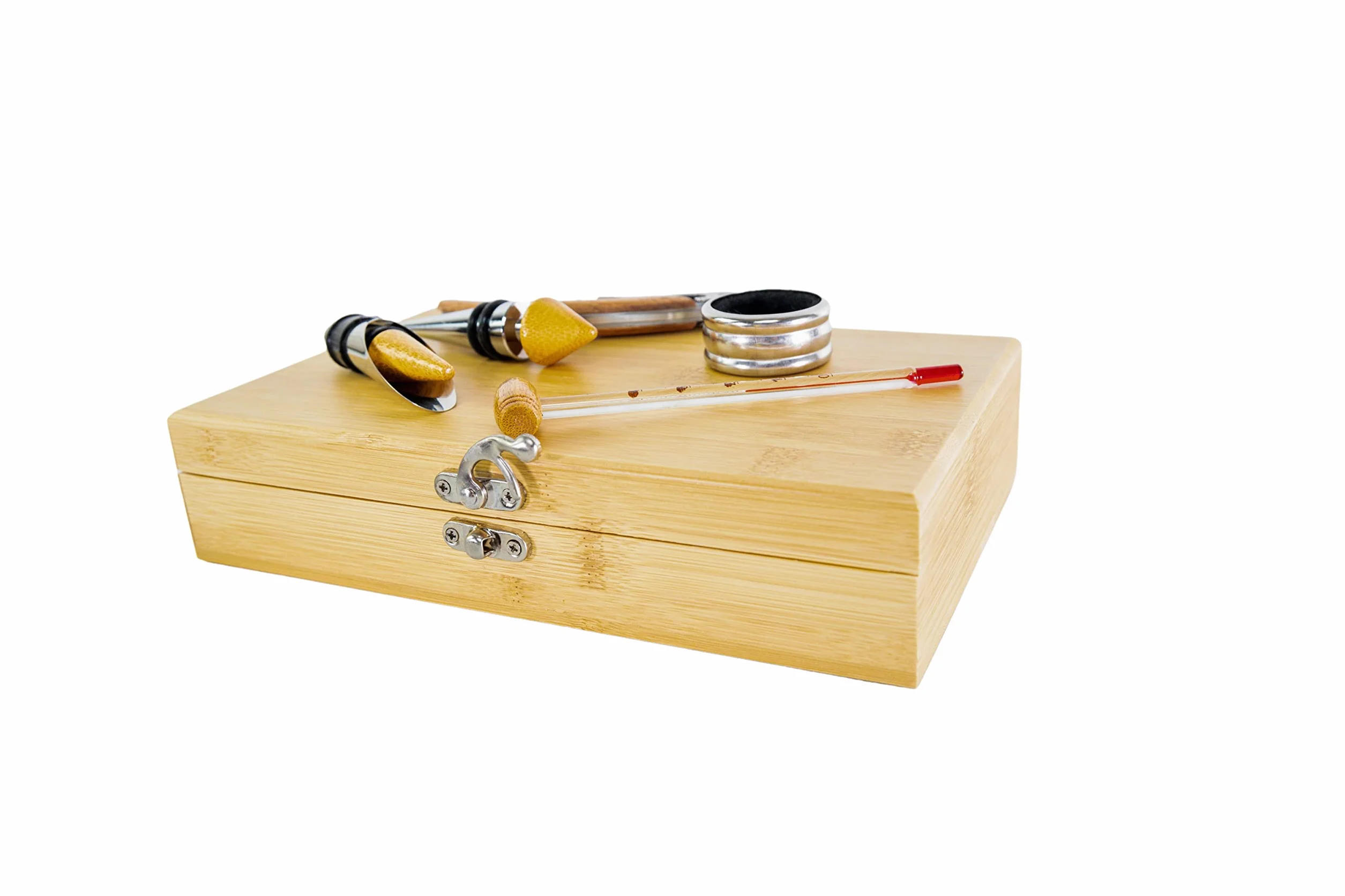 Pradel Excellence RT802HSaca Corcho Caja Sumiller Bambu para 1 Botella con 4 Accesorios