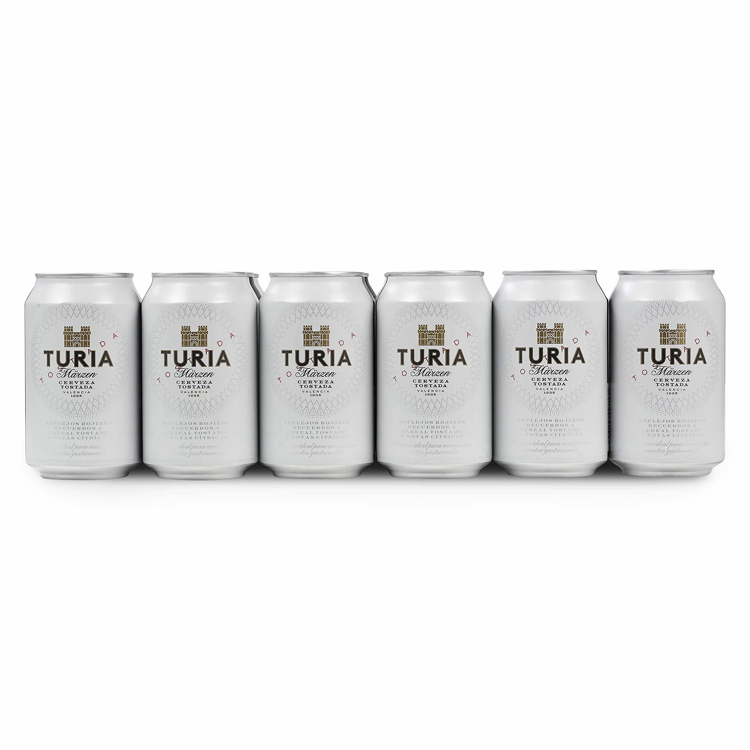 Turia Märzen Cerveza Tostada Pack 12 Latas x 33 cl