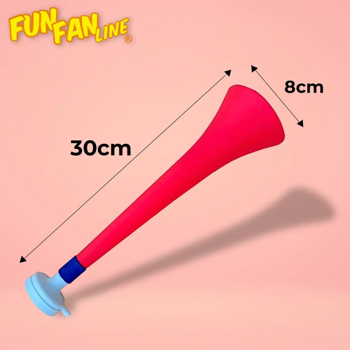 Pack Vuvuzelas Personalizables 120 DB | Combina 3 Colores (Trompeta, Soplador, Anillo) para tu Equipo o Fiesta | Bocina de Animación Fuerte