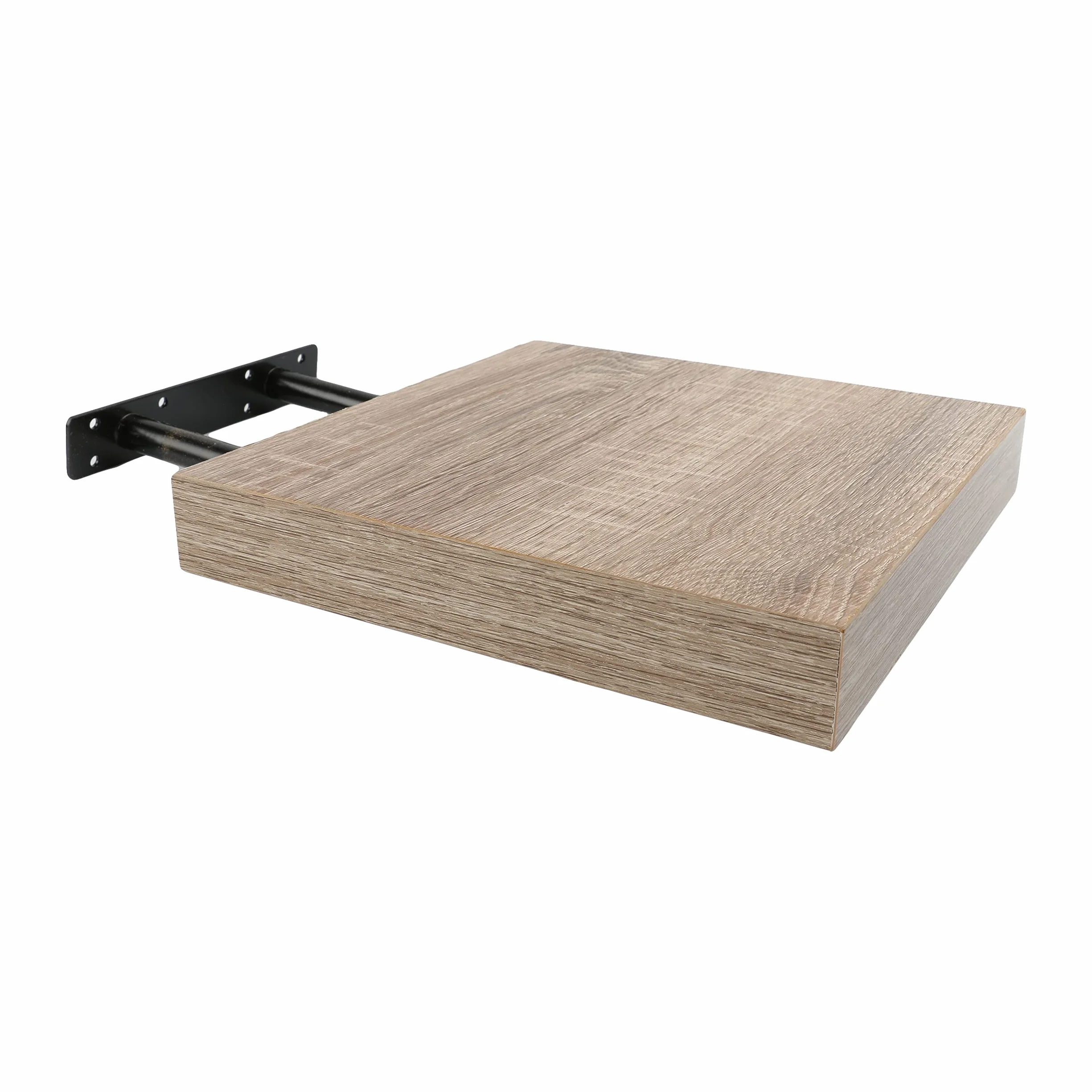 H HANSEL HOME Estantería para Pared 25x25x4cm Color Roble Envejecido Estantes Pared