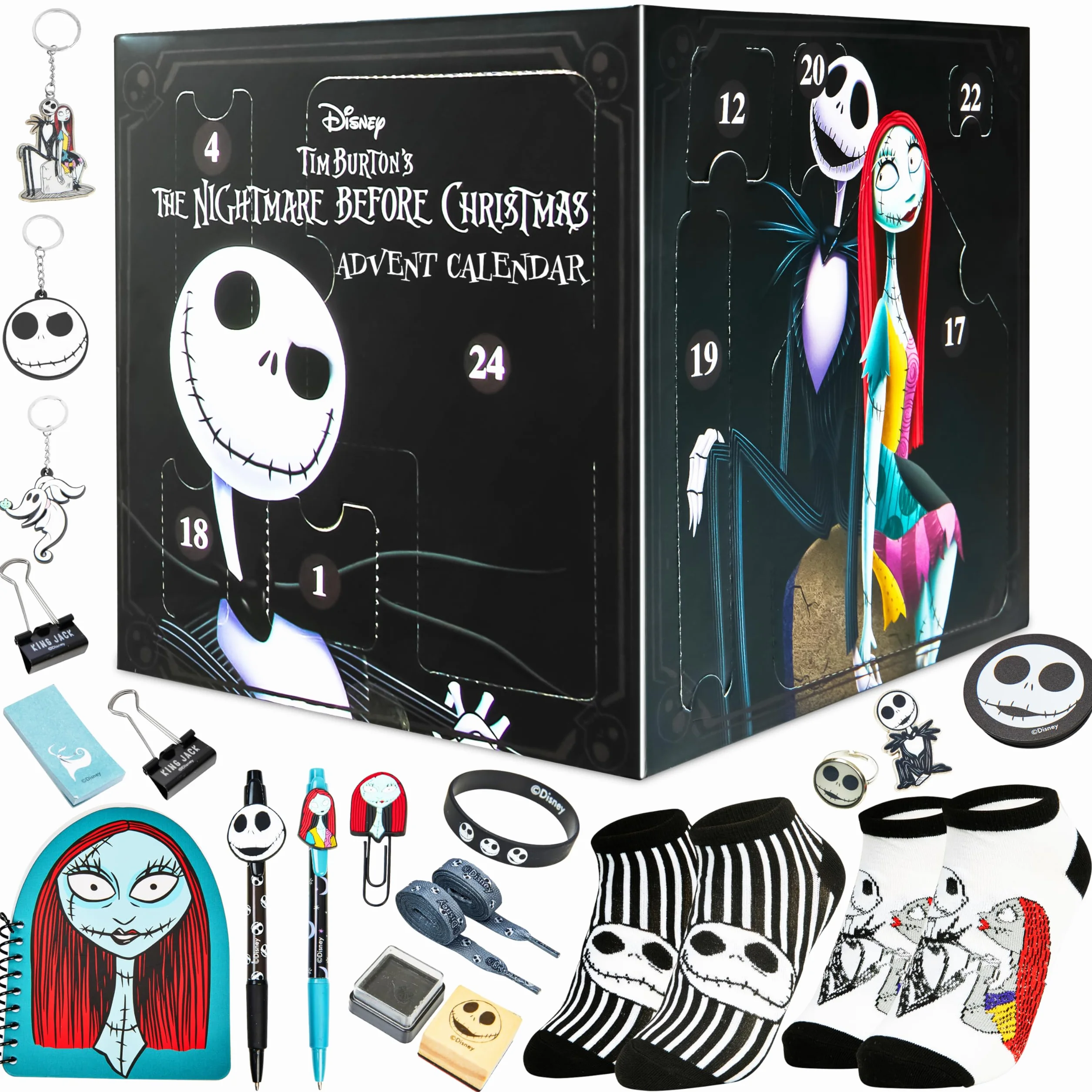 Disney The Nightmare Before Christmas Calendario Adviento 2025 Negro/Multi