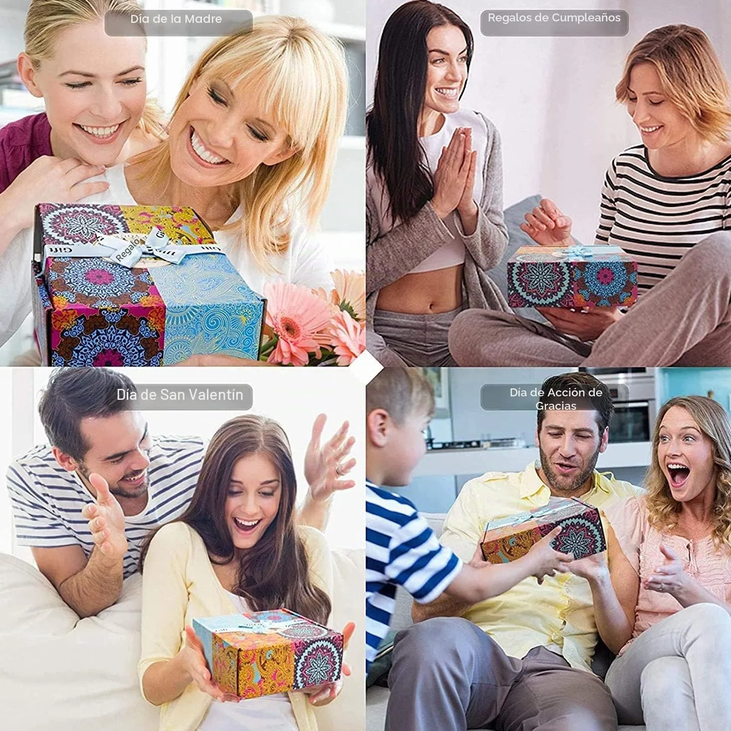 Velas Perfumadas para Mujer Juego de 4 Piezas Cera di Soia Naturale Decorativas